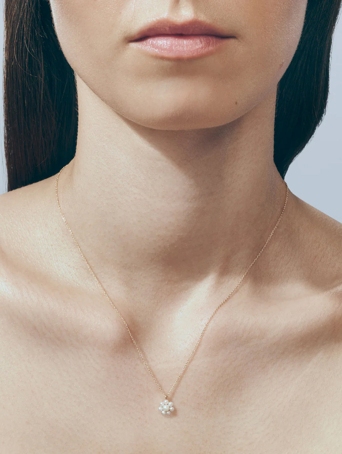 Petite Marguerite Simple Pearl Necklace