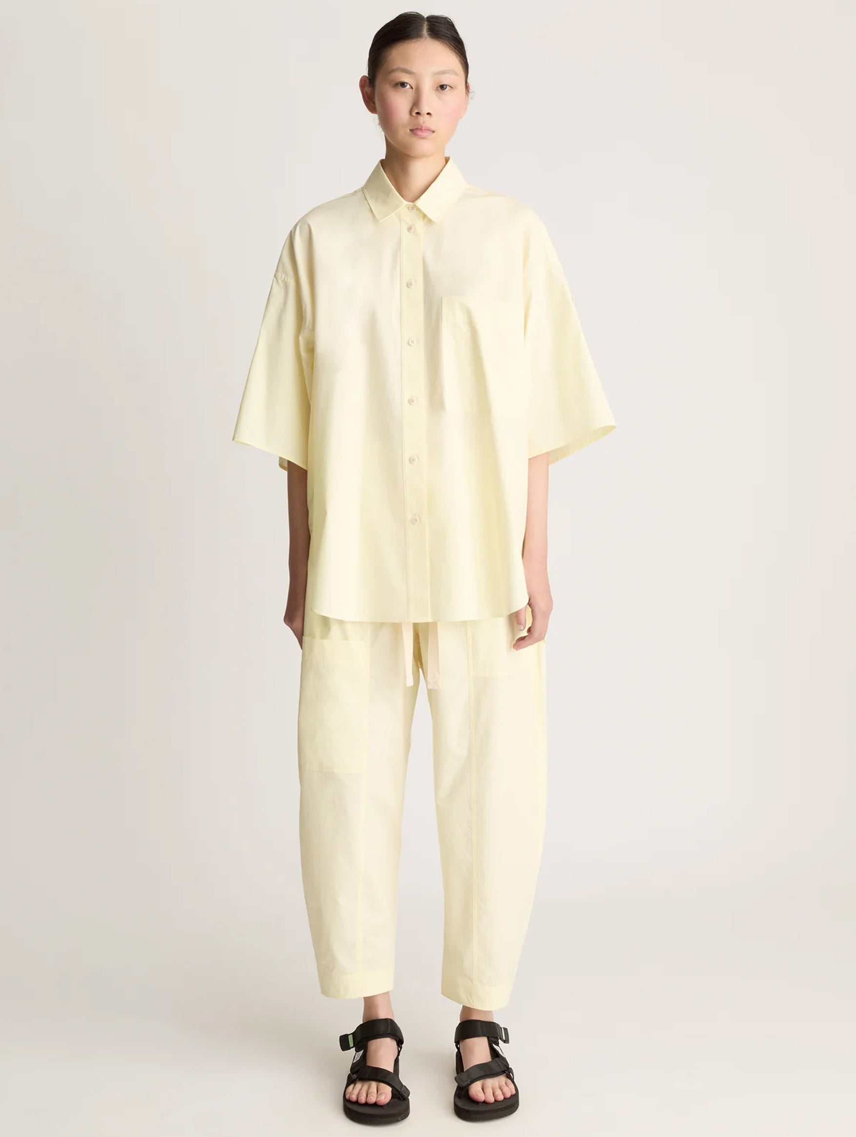 LM Poplin SS Shirt in Butter