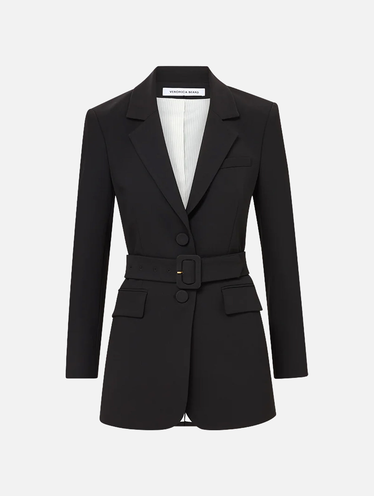 Ryanne Belted Dickey Jacket in Black