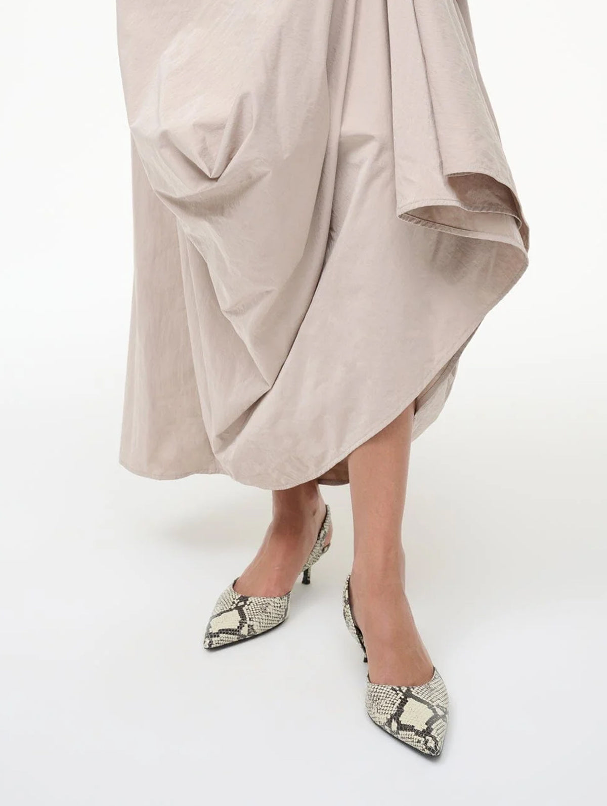 Sebastian Slingback in White Snake