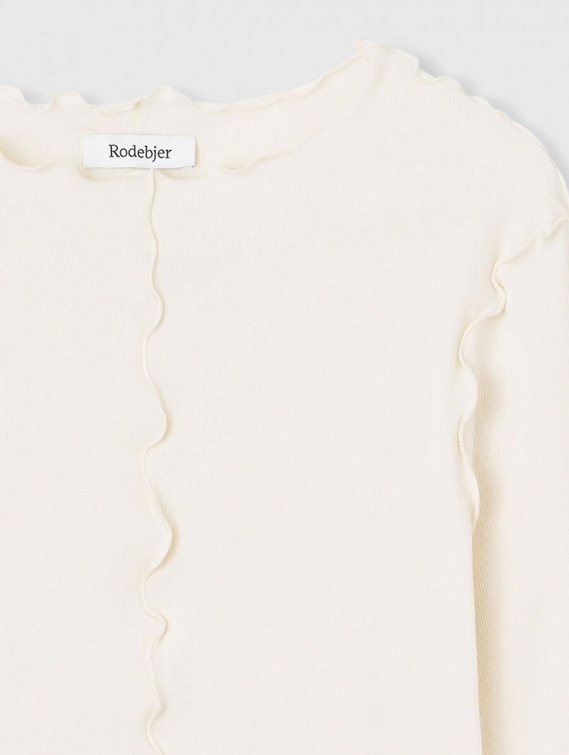 Samantha Rib Top in Off White