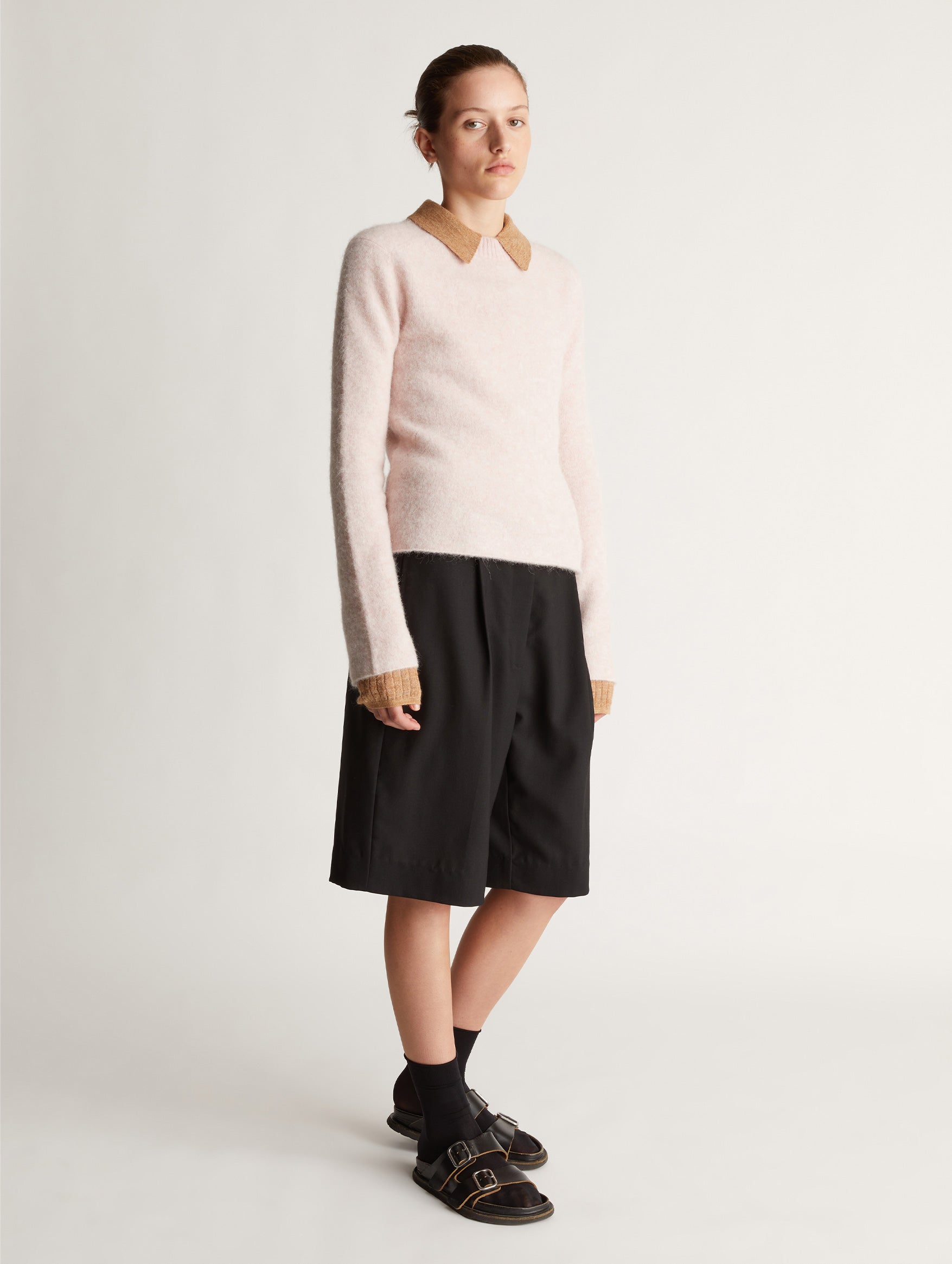 Sawyer Boat Neck Sweater in Blush