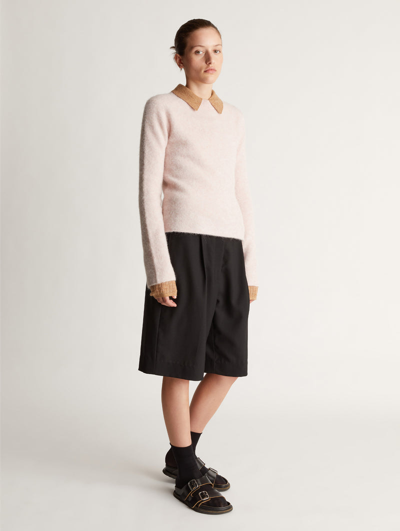 Sawyer Boat Neck Sweater in Blush