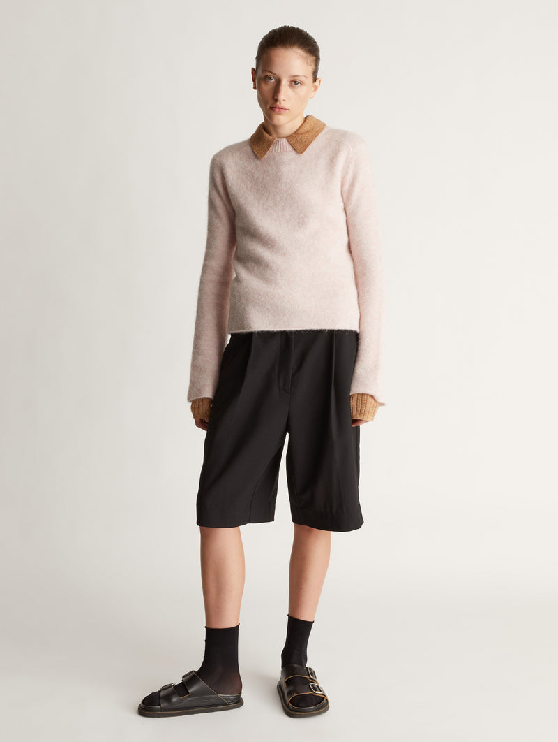 Sawyer Boat Neck Sweater in Blush