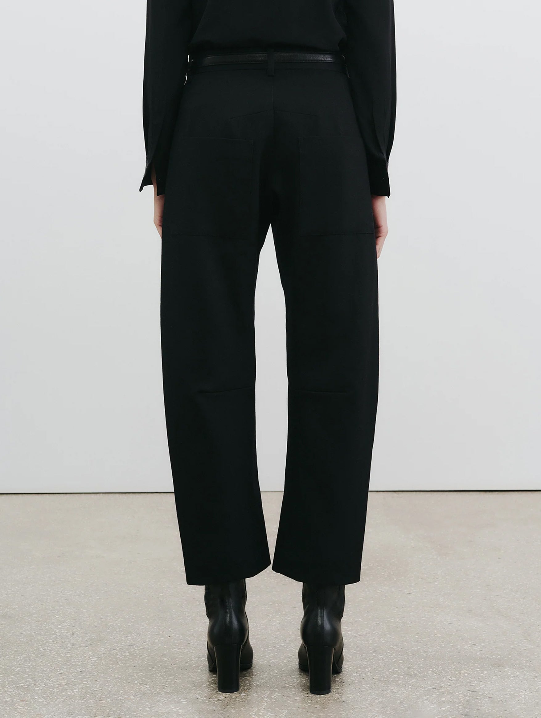 Shon Wool Pant in Black