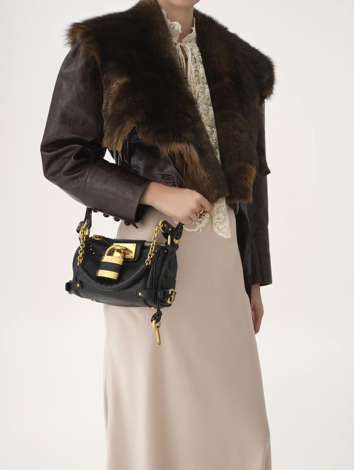 Paddington Small Chain Bag in Black