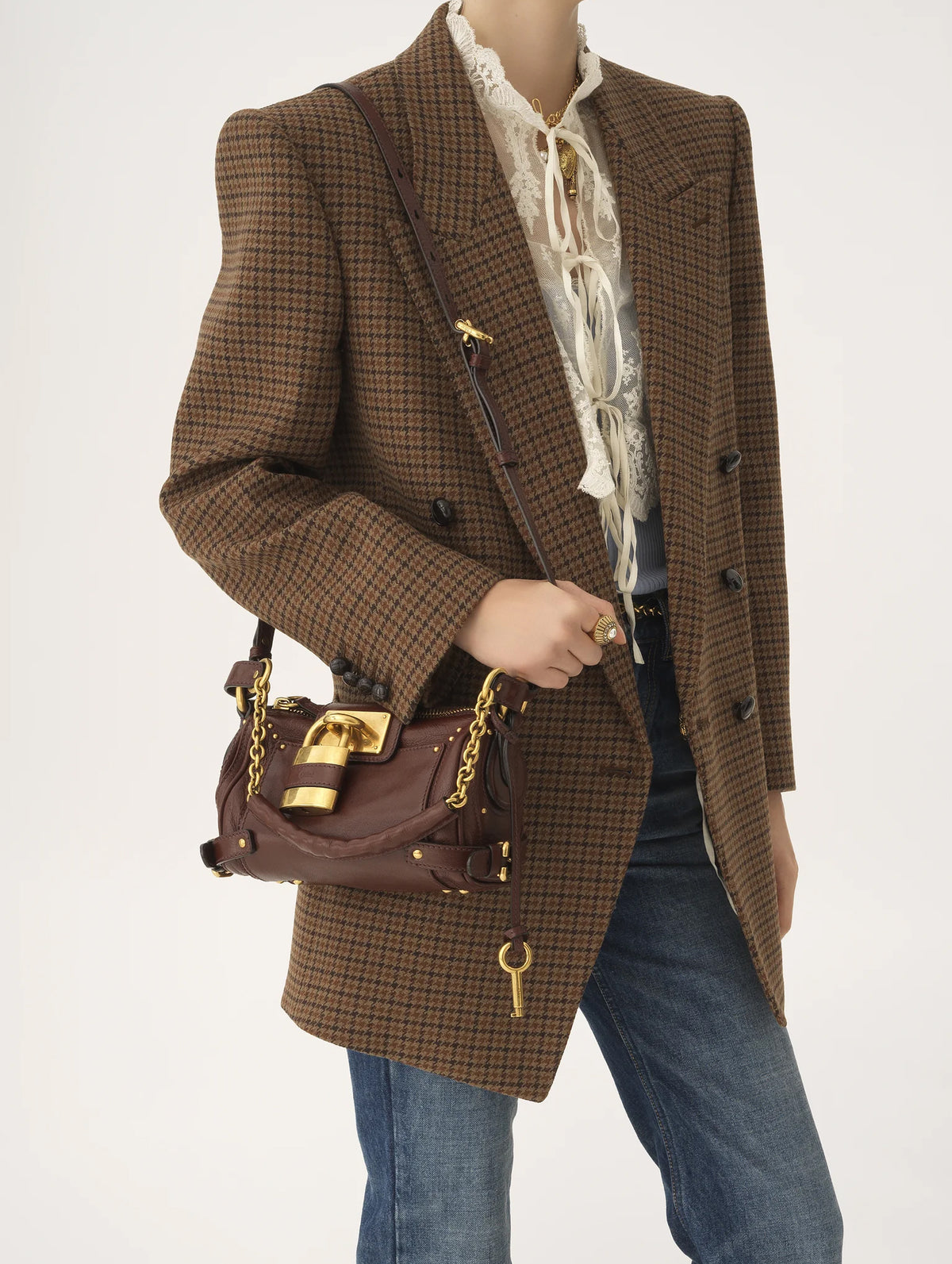 Paddington Small Chain Bag in Crafty Brown