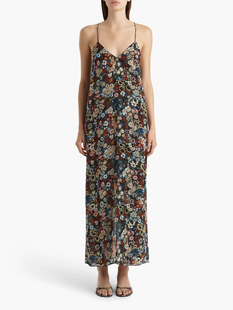 Taja Dress in Black Multi