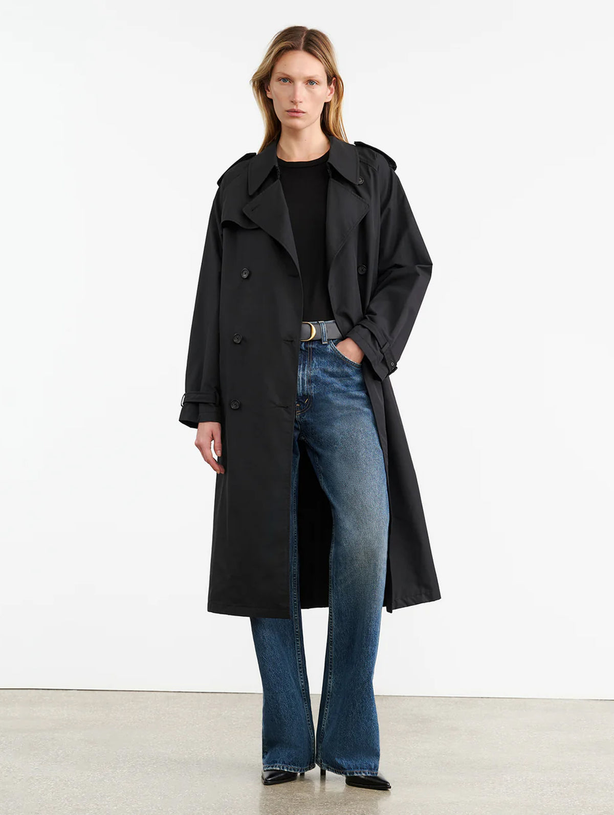 Tanner Trench Coat in Black