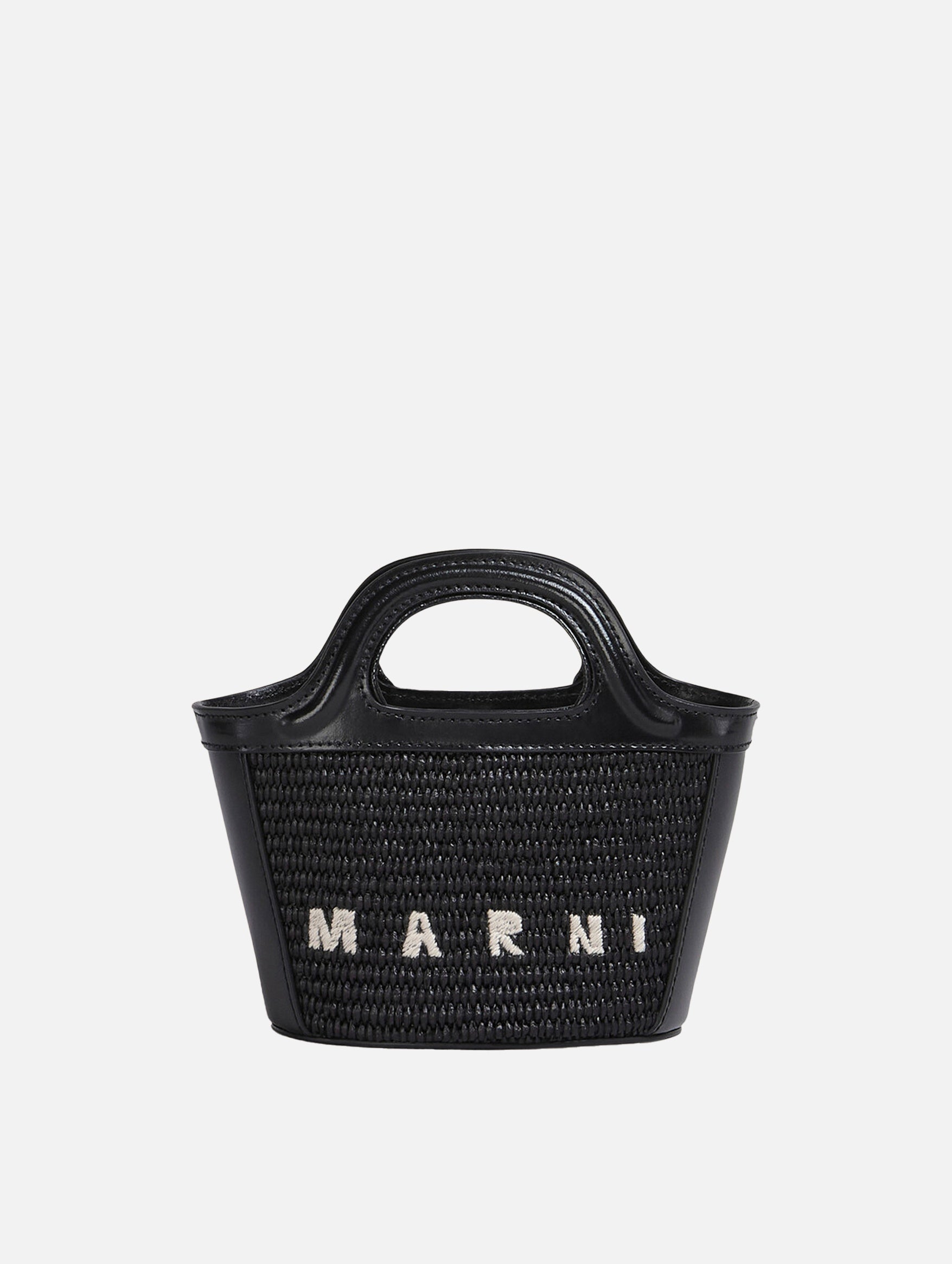 Micro Tropicalia Tote Bag in Black