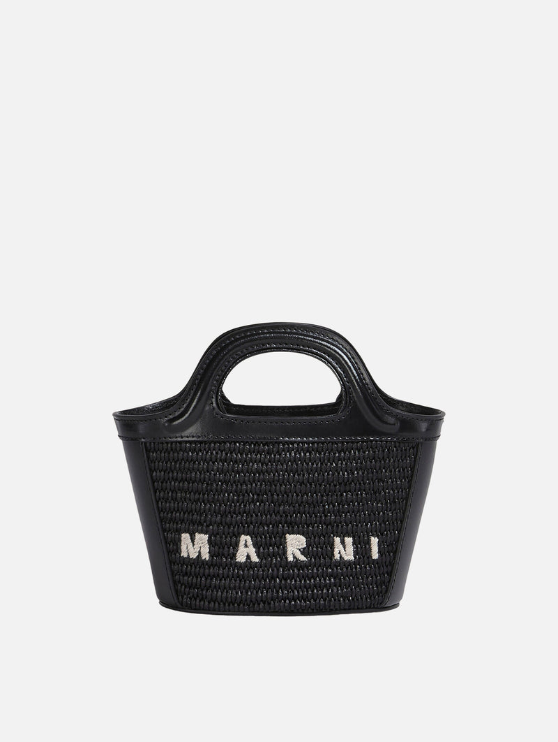 Micro Tropicalia Tote Bag in Black