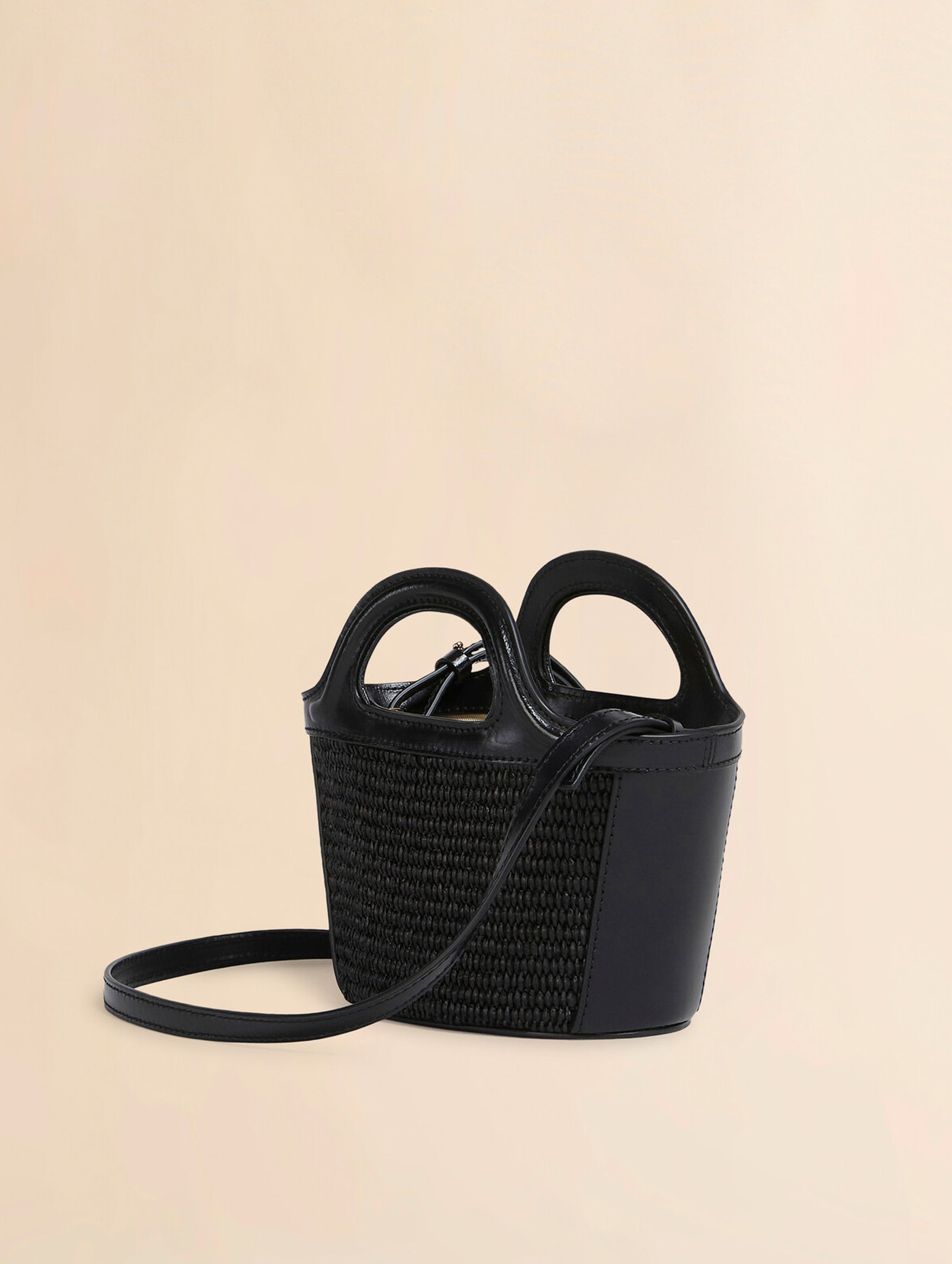 Micro Tropicalia Tote Bag in Black