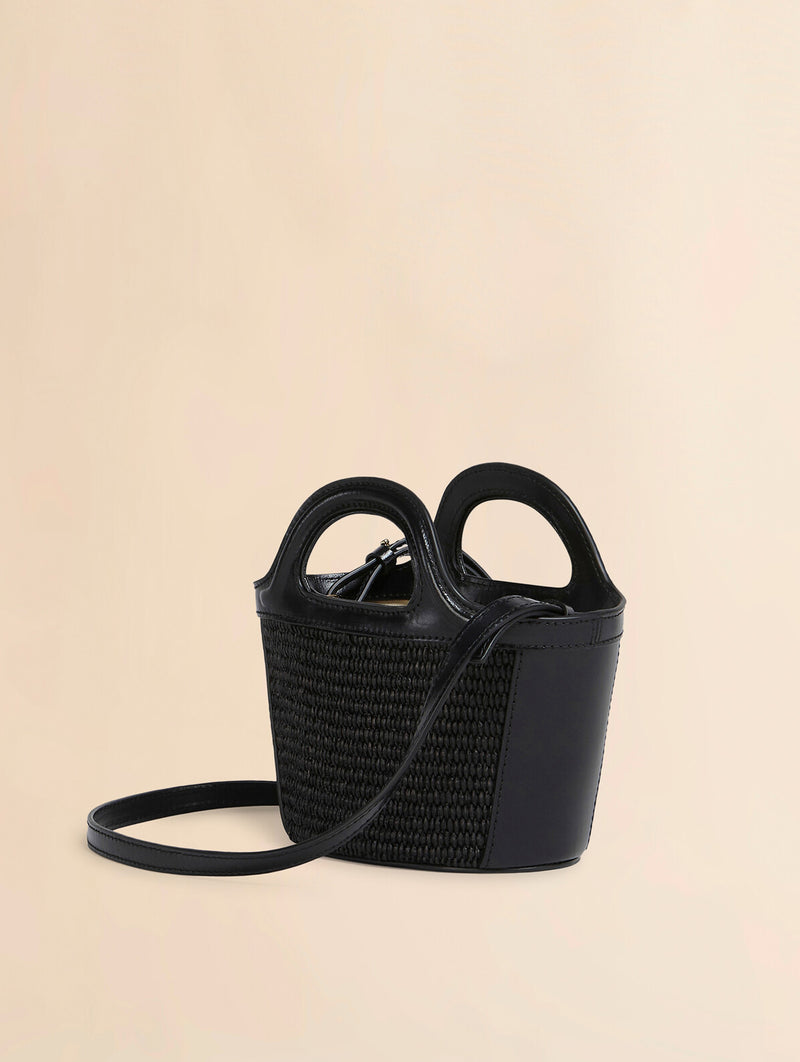 Micro Tropicalia Tote Bag in Black