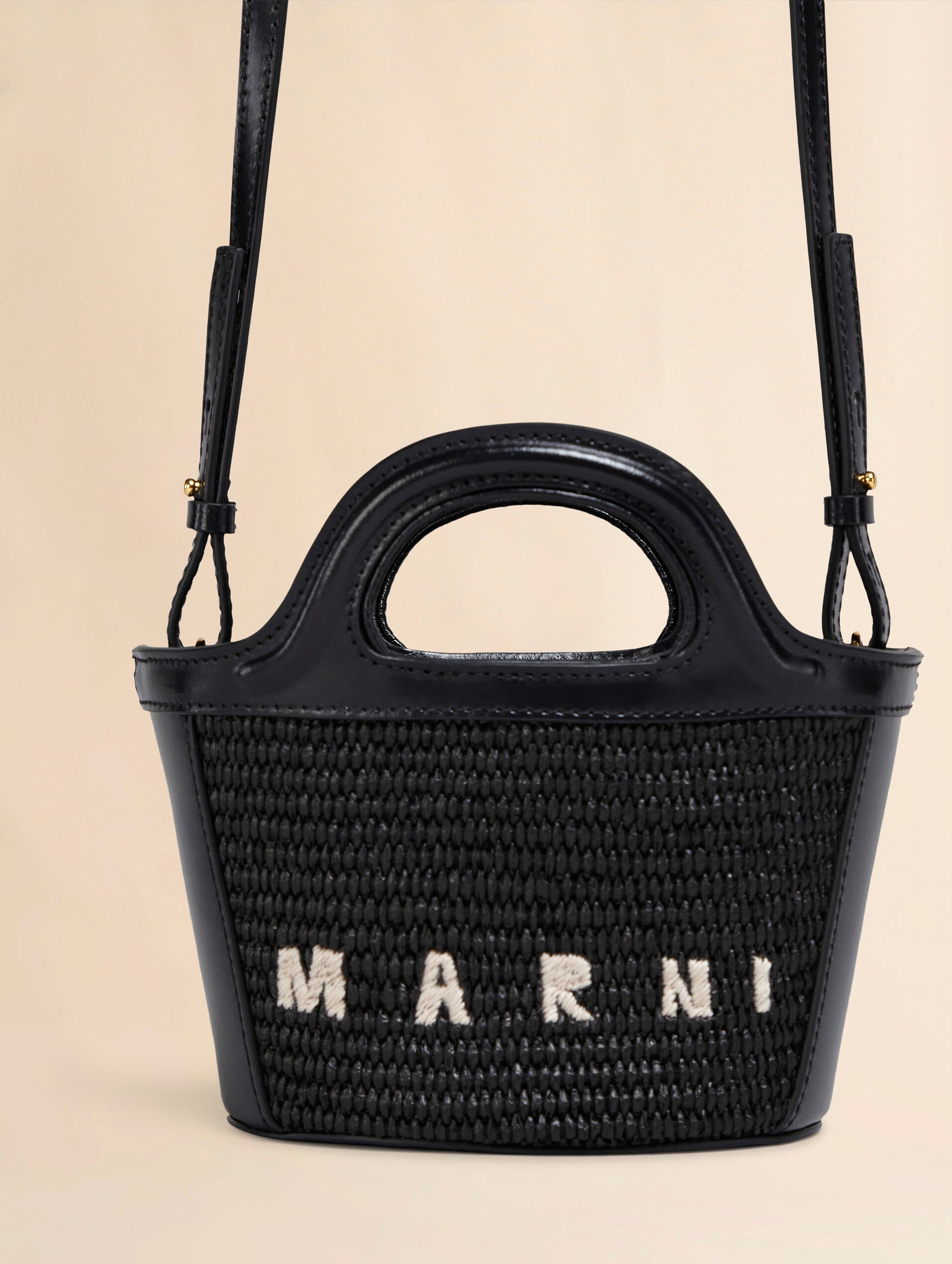 Micro Tropicalia Tote Bag in Black