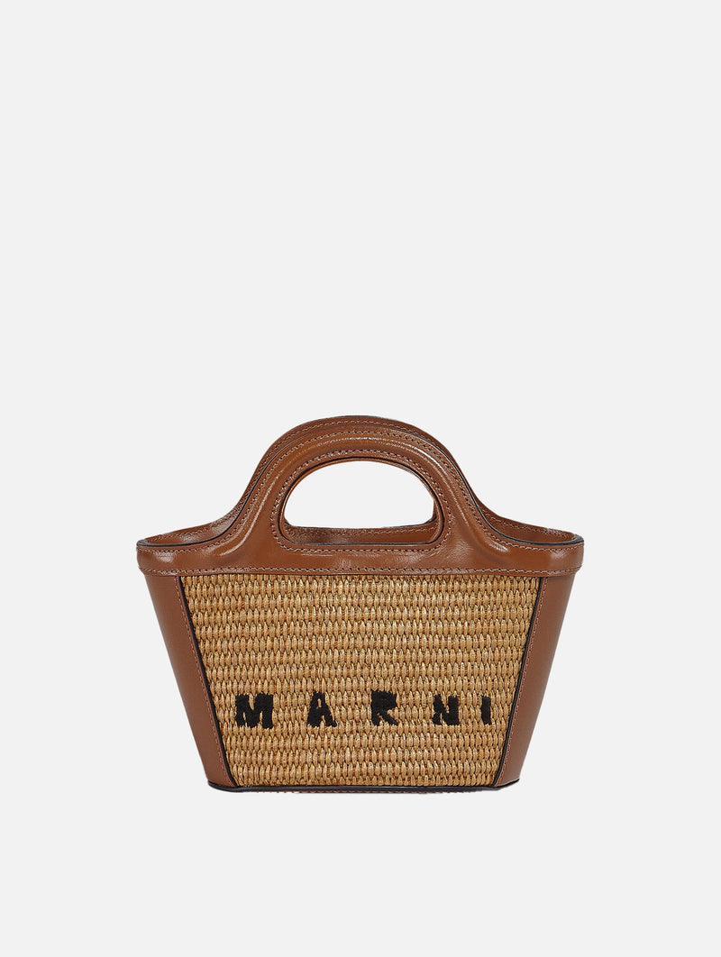 Micro Tropicalia Tote Bag in Brown