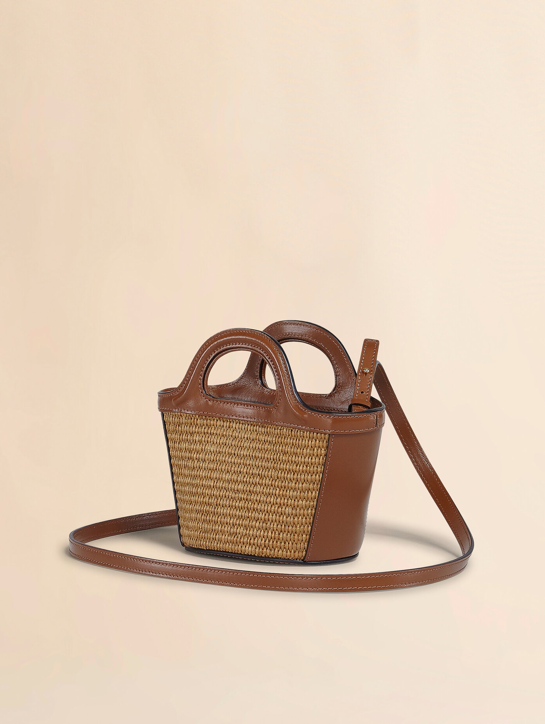 Micro Tropicalia Tote Bag in Brown