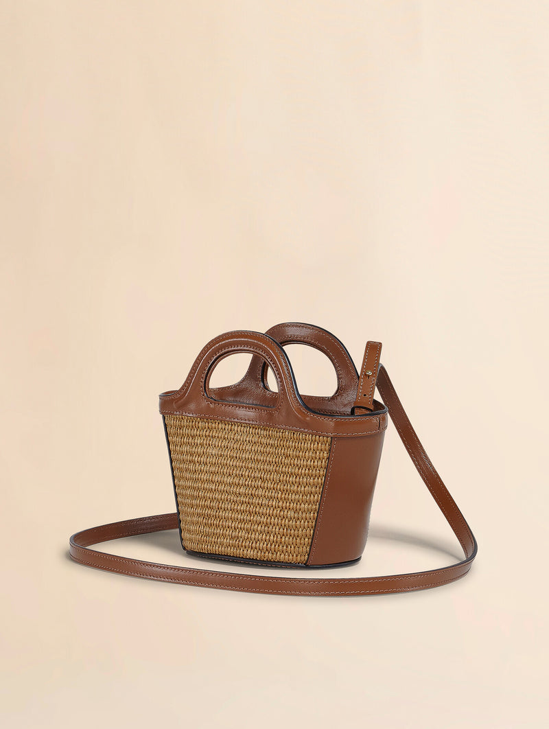 Micro Tropicalia Tote Bag in Brown