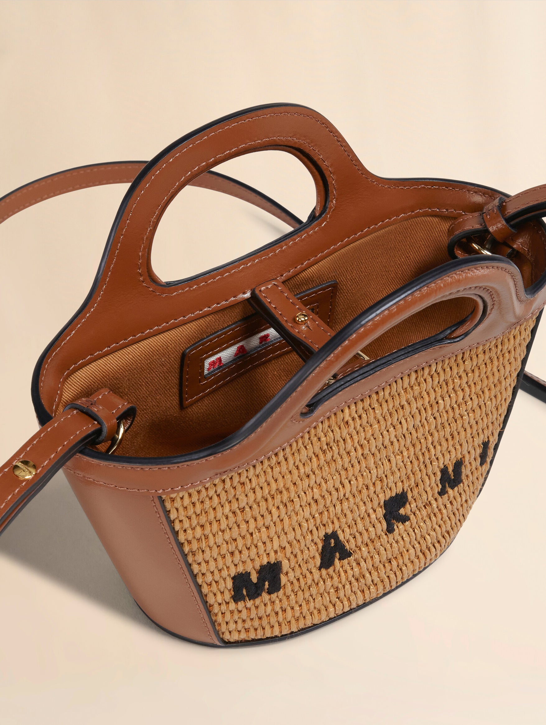Micro Tropicalia Tote Bag in Brown