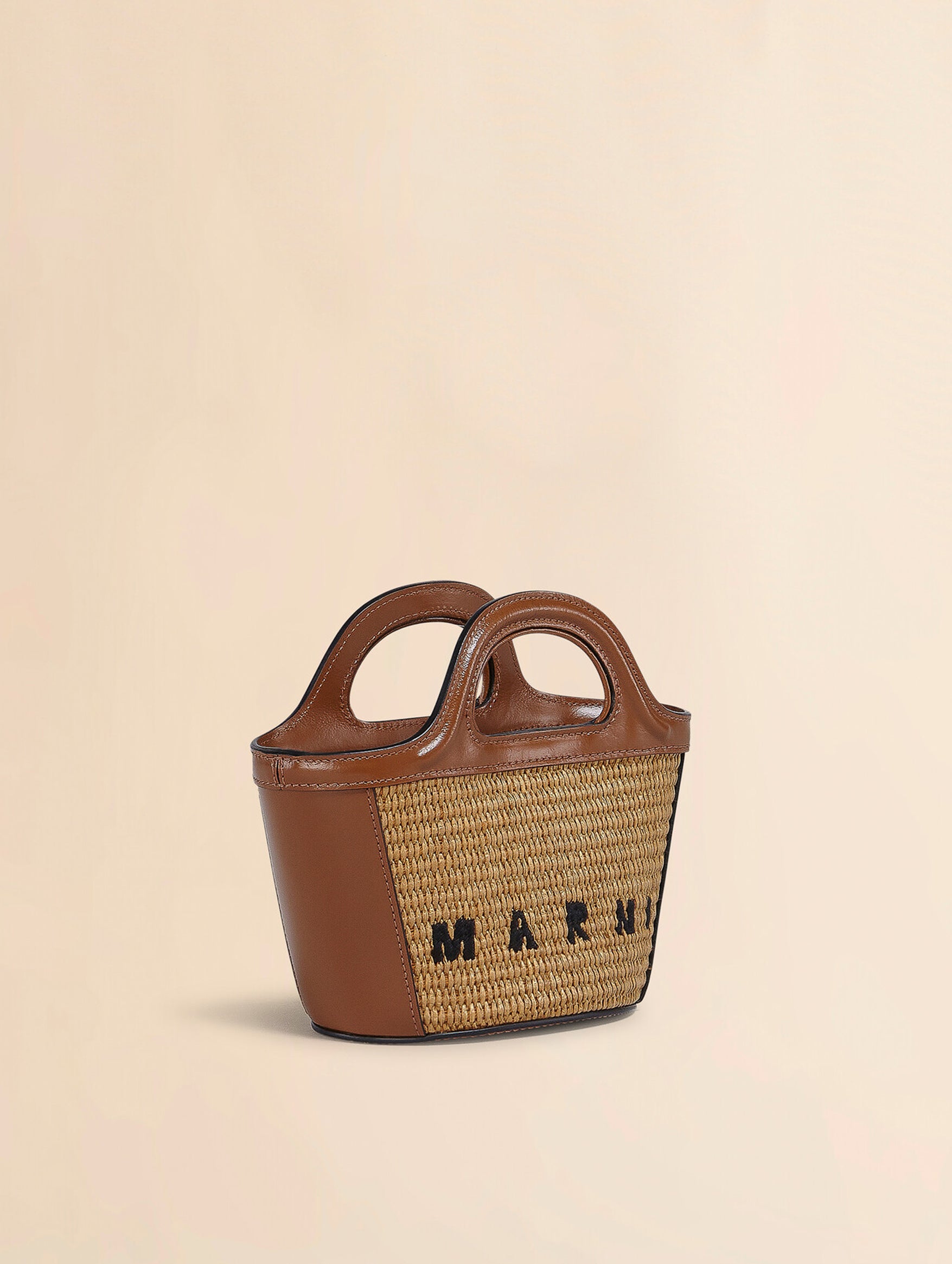 Micro Tropicalia Tote Bag in Brown
