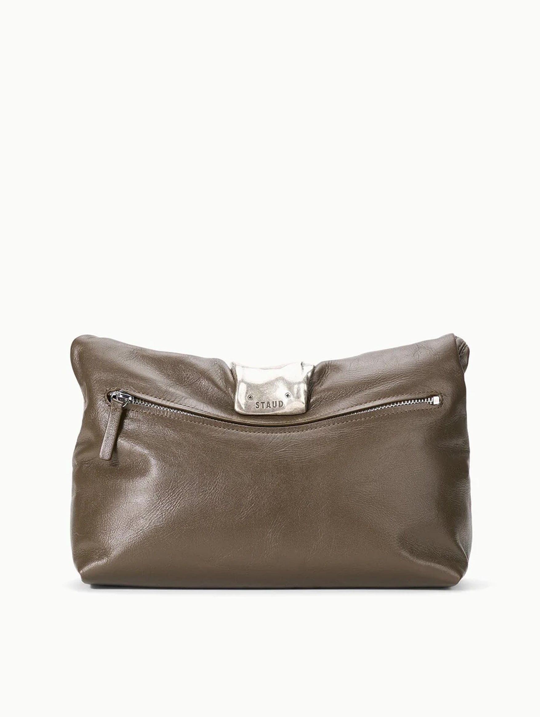 Cuff Clutch in Truffle