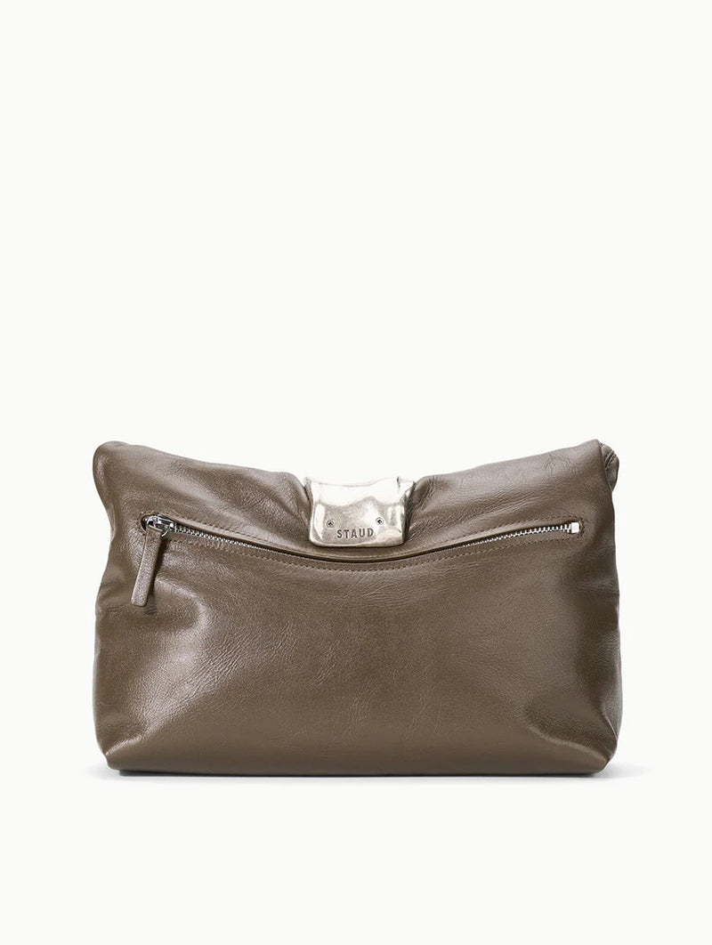 Cuff Clutch in Truffle