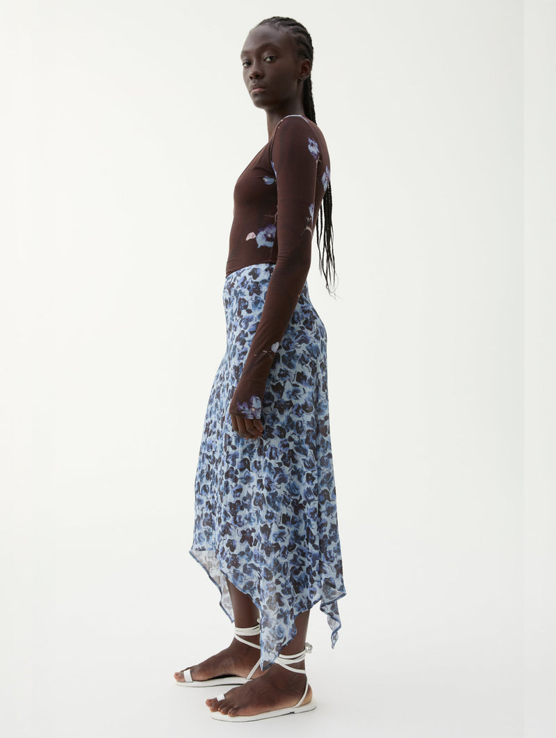 Turner Skirt in Violet Ditsy