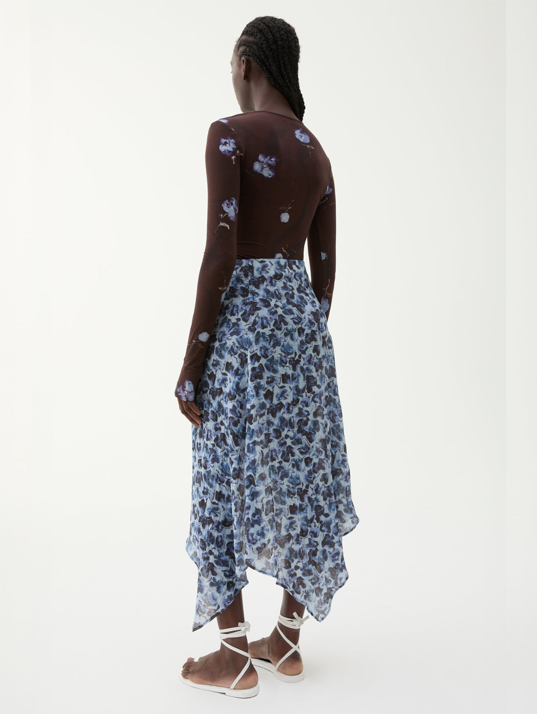 Turner Skirt in Violet Ditsy