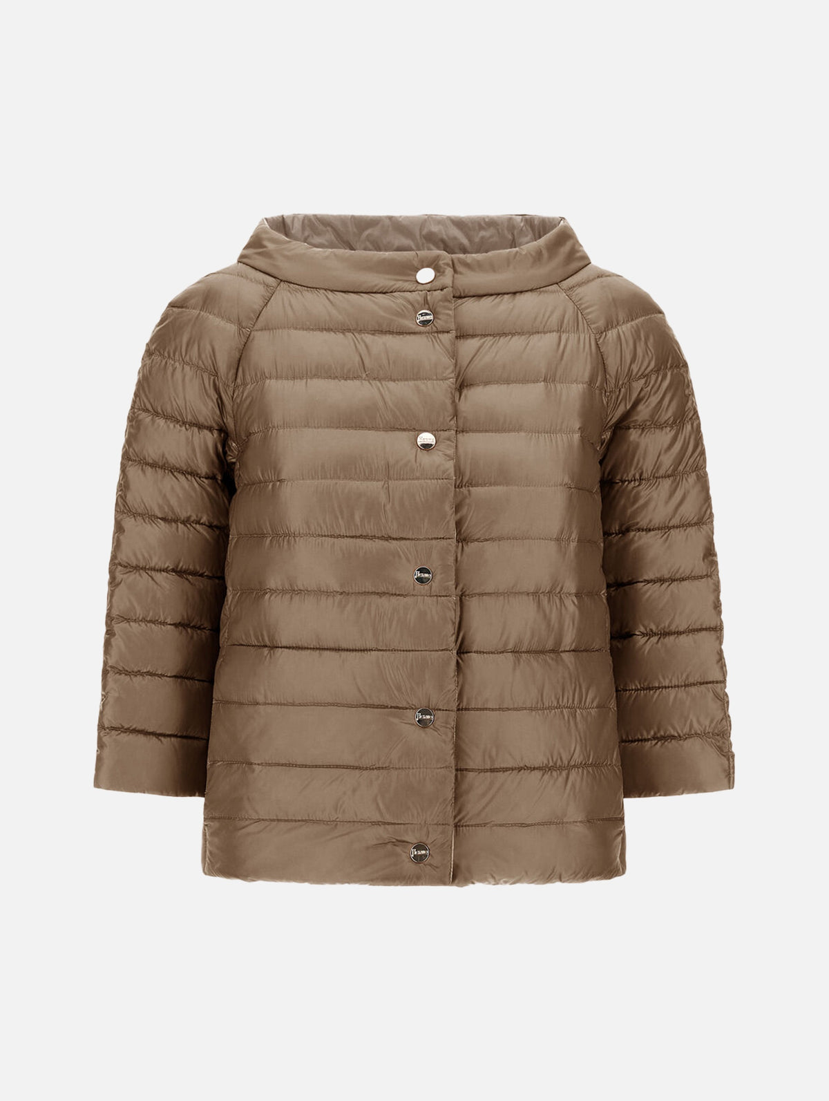 Ultralight Nylon Reversible Cape in Chantilly/Dove Grey