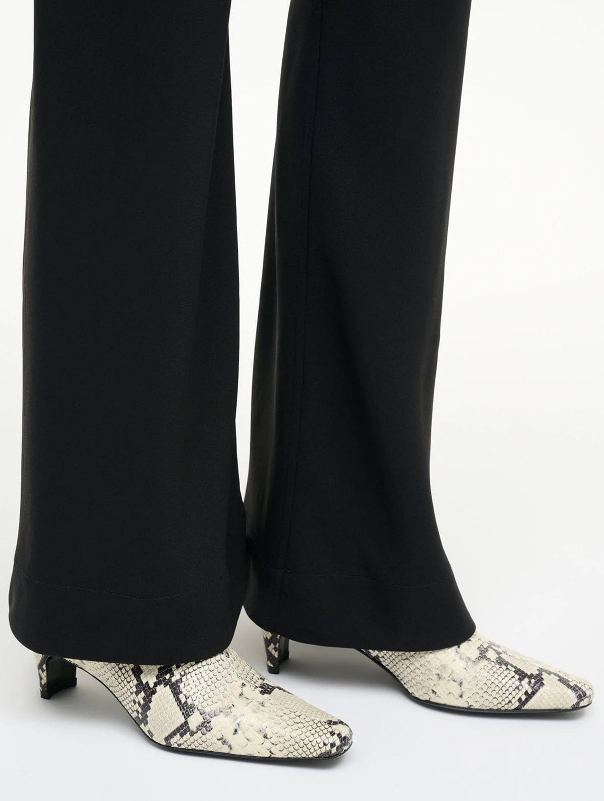 Wally Ankle Boot in White Snake