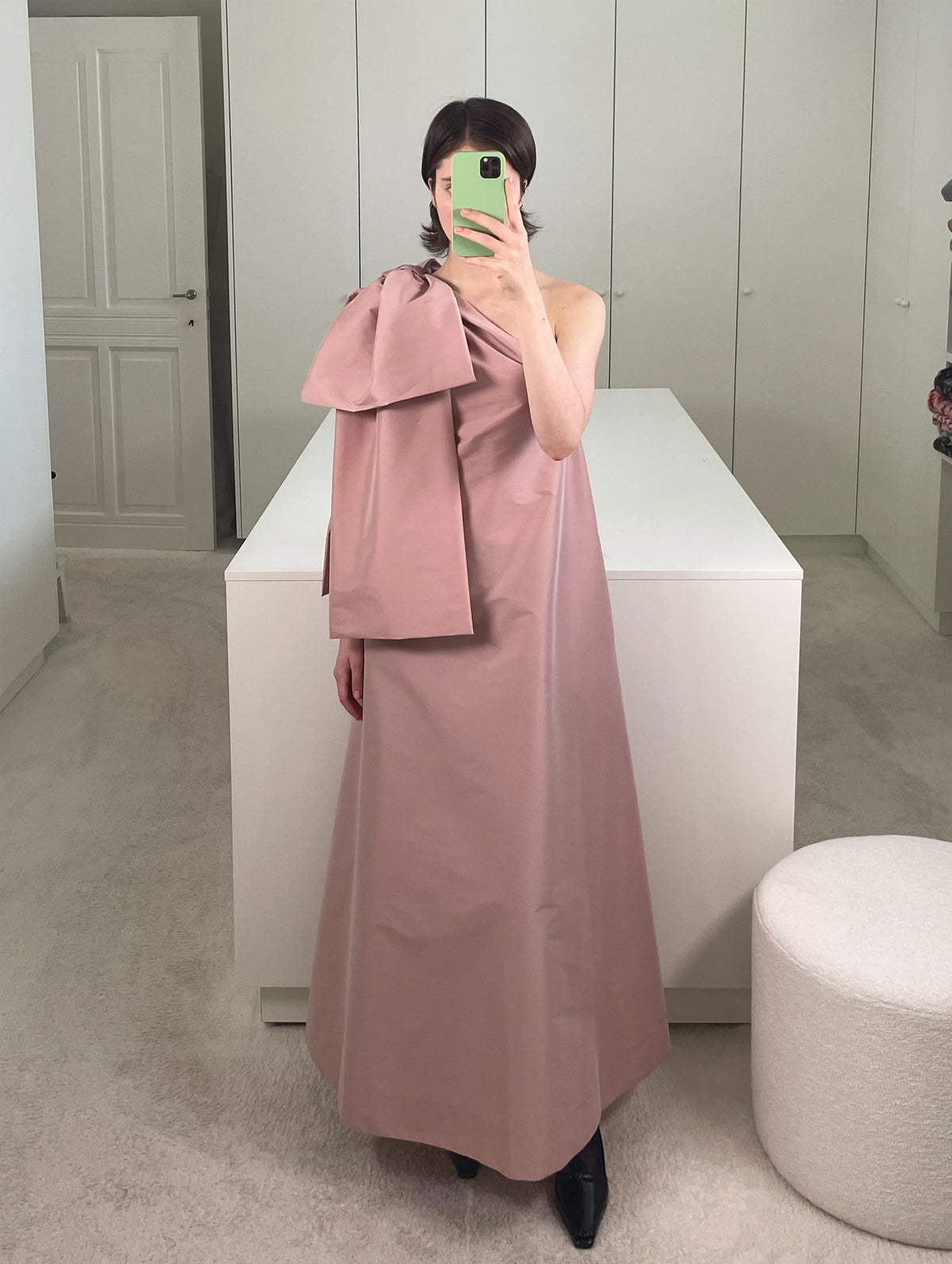 Winnie Midi Dress in Winter Pink