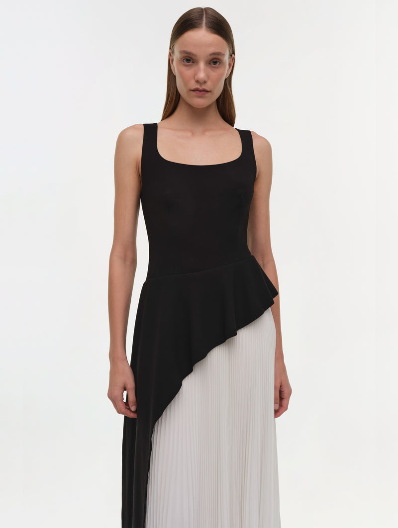 Zayla Midi Dress in Black