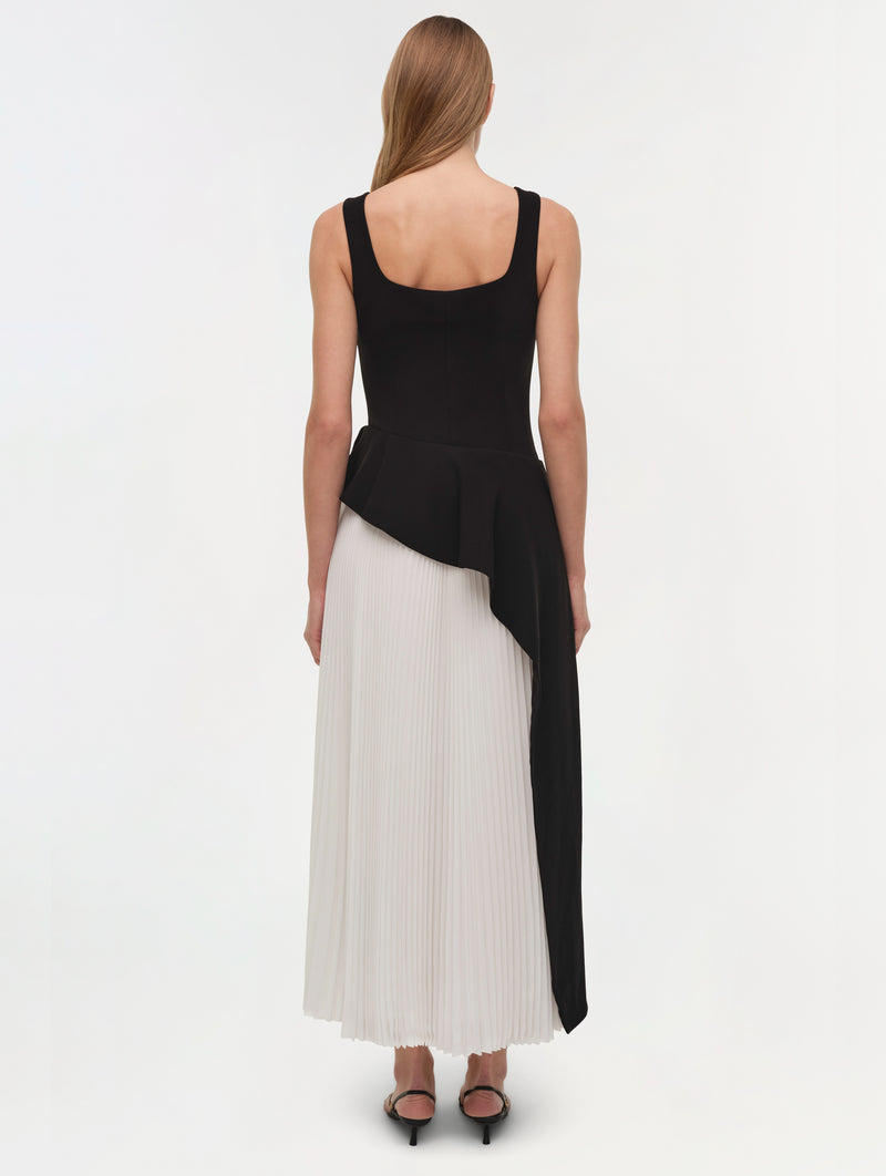 Zayla Midi Dress in Black