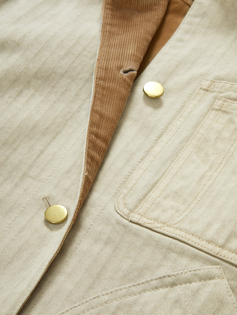 Abbas Barn Jacket in Light Oatmeal