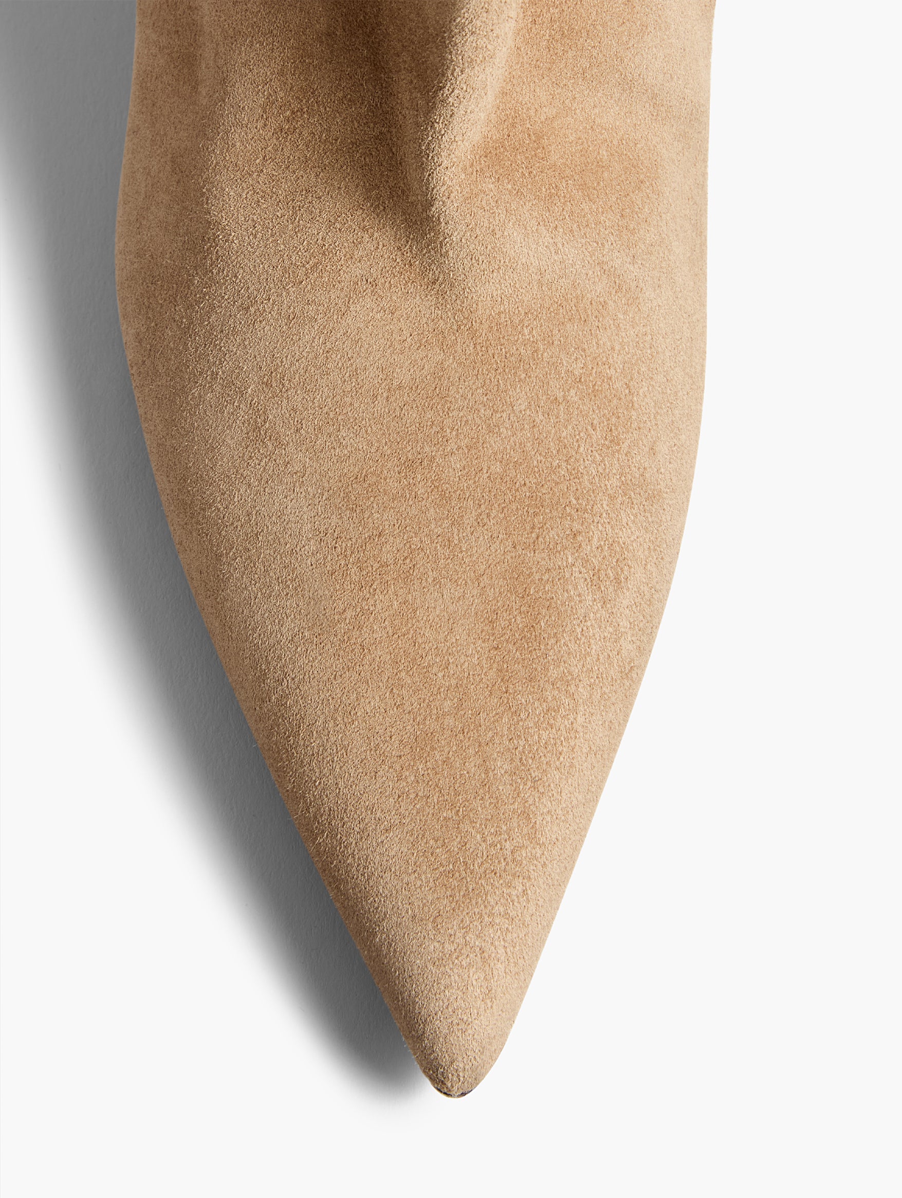 Andee Slouchy Knee-High Boot in Taupe Suede