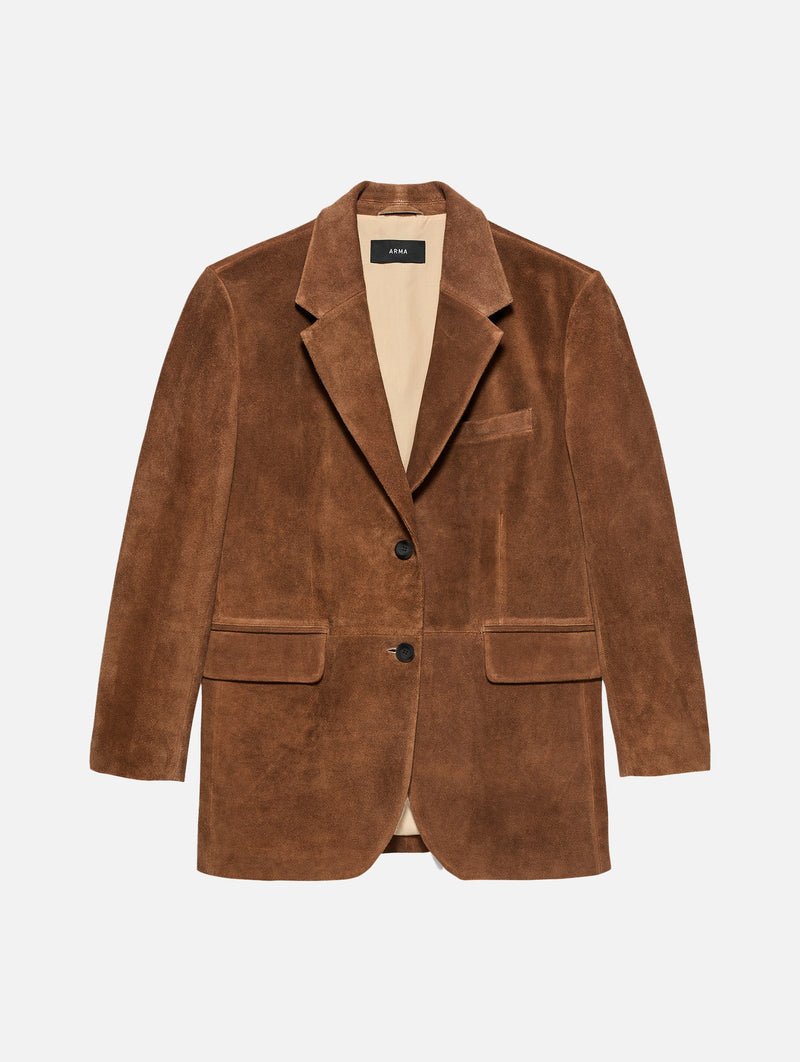 Benny Gritty Suede Jacket in Whiskey