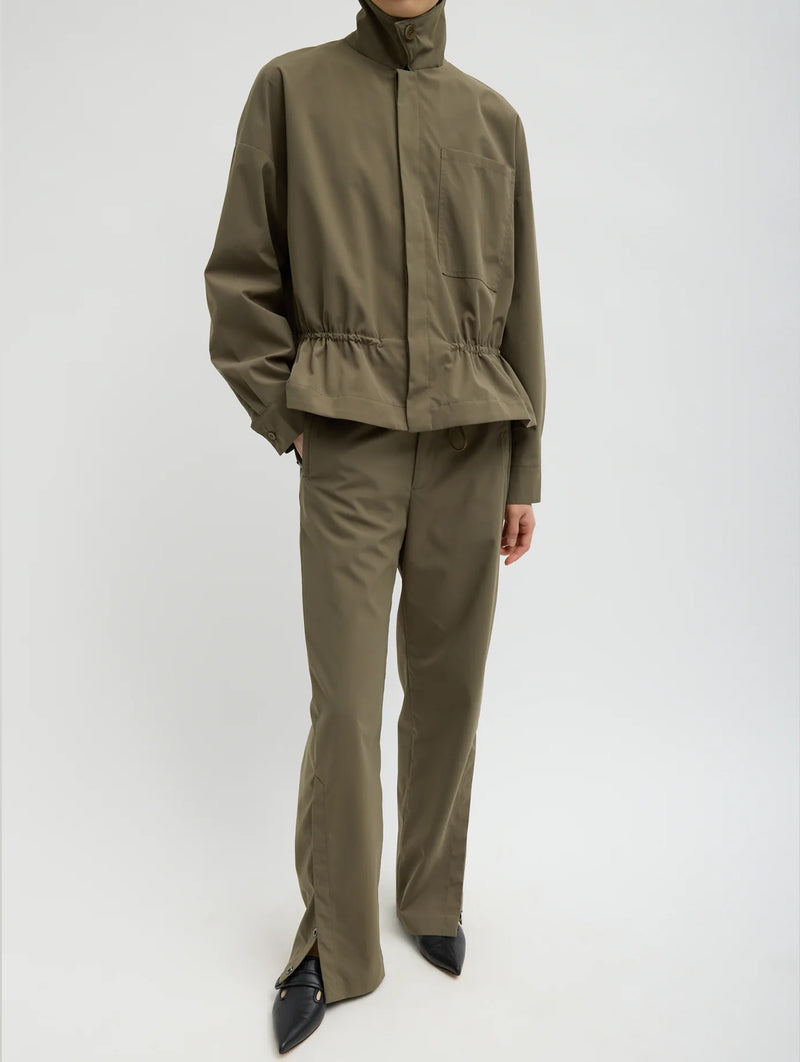 Tech Suiting Anorak Bomber in Dark Hazelnut