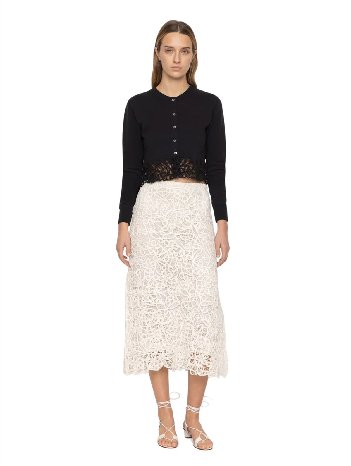 Iyla Soutache Cardigan in Black