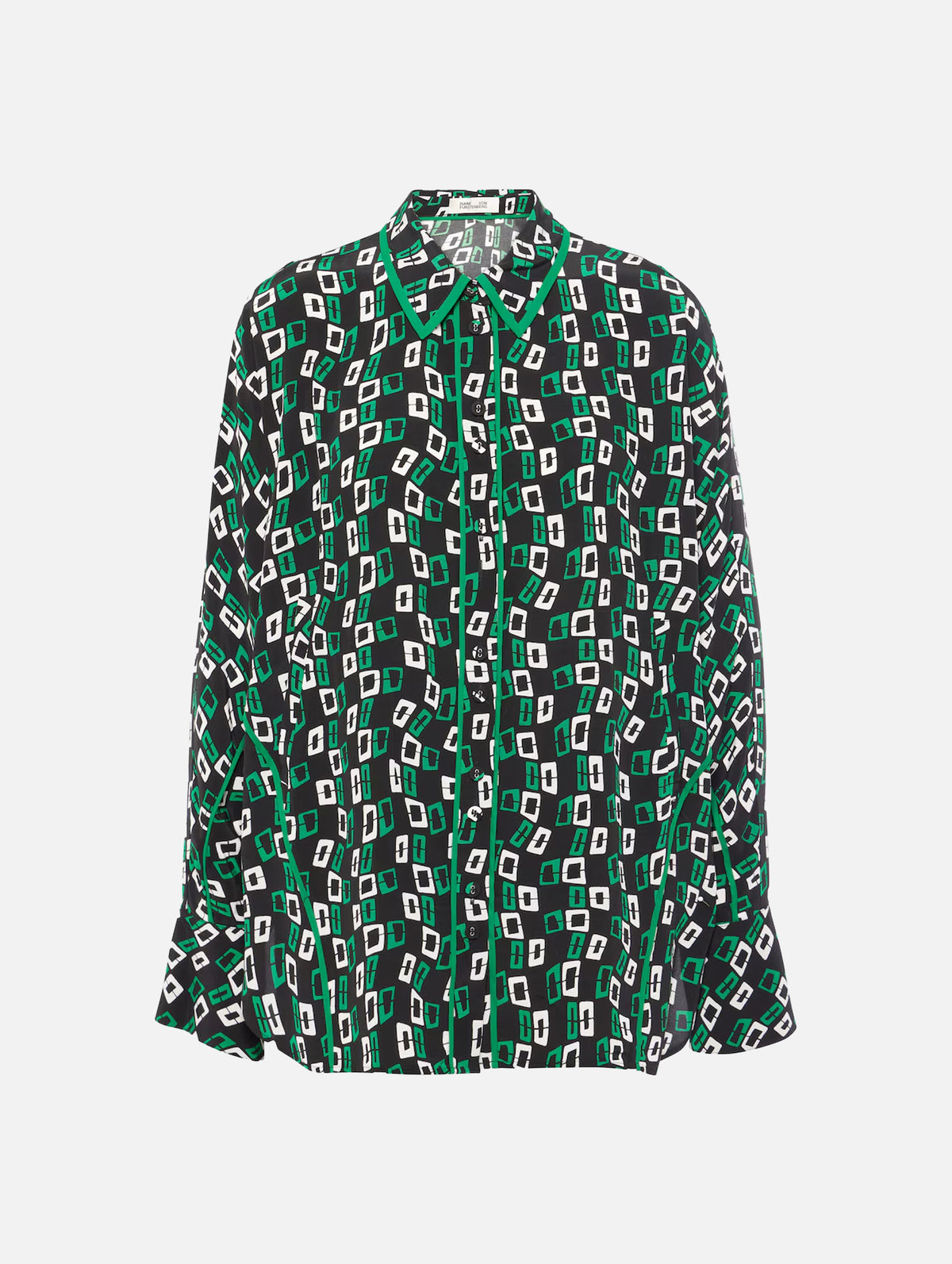 Alona Blouse in Chain Spots Black