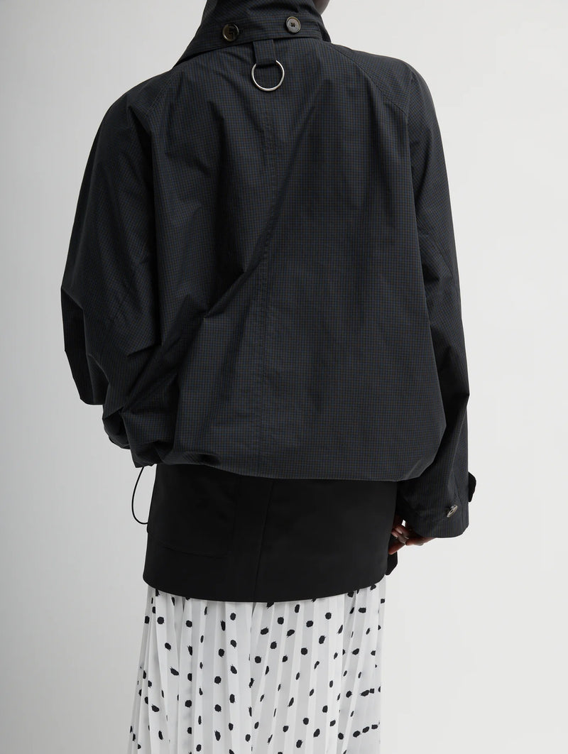 Charles Menswear Trench Anorak in Navy Multi