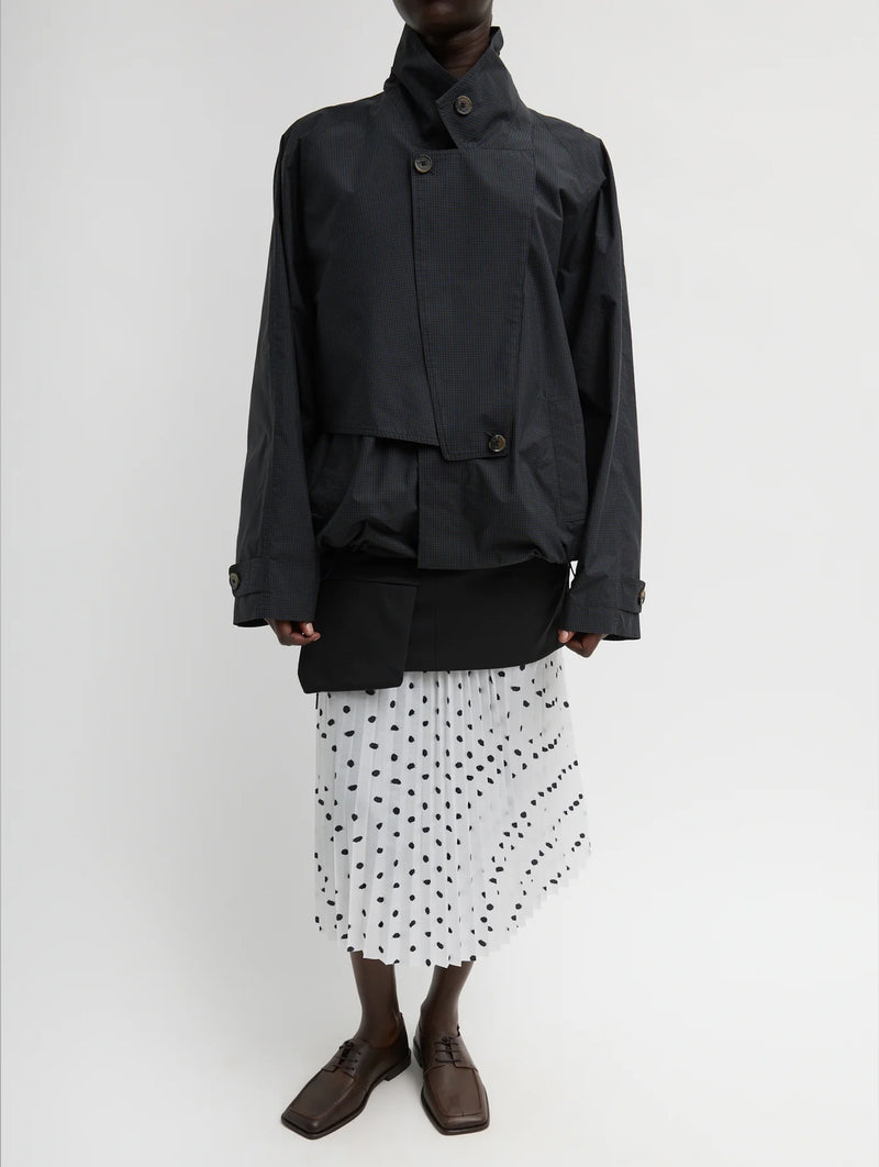 Charles Menswear Trench Anorak in Navy Multi