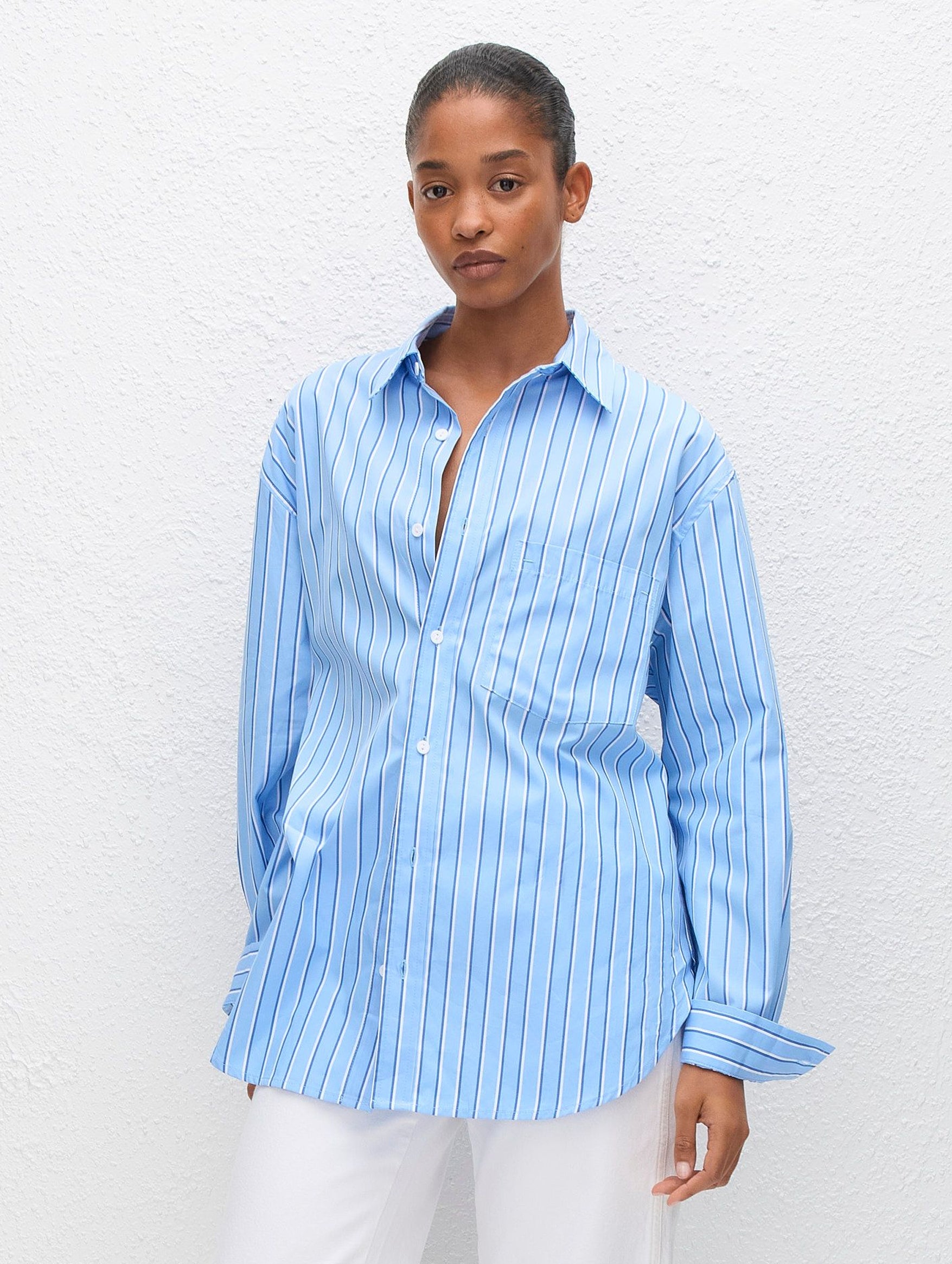 Classic Stripe Shirt in Capri Stripe