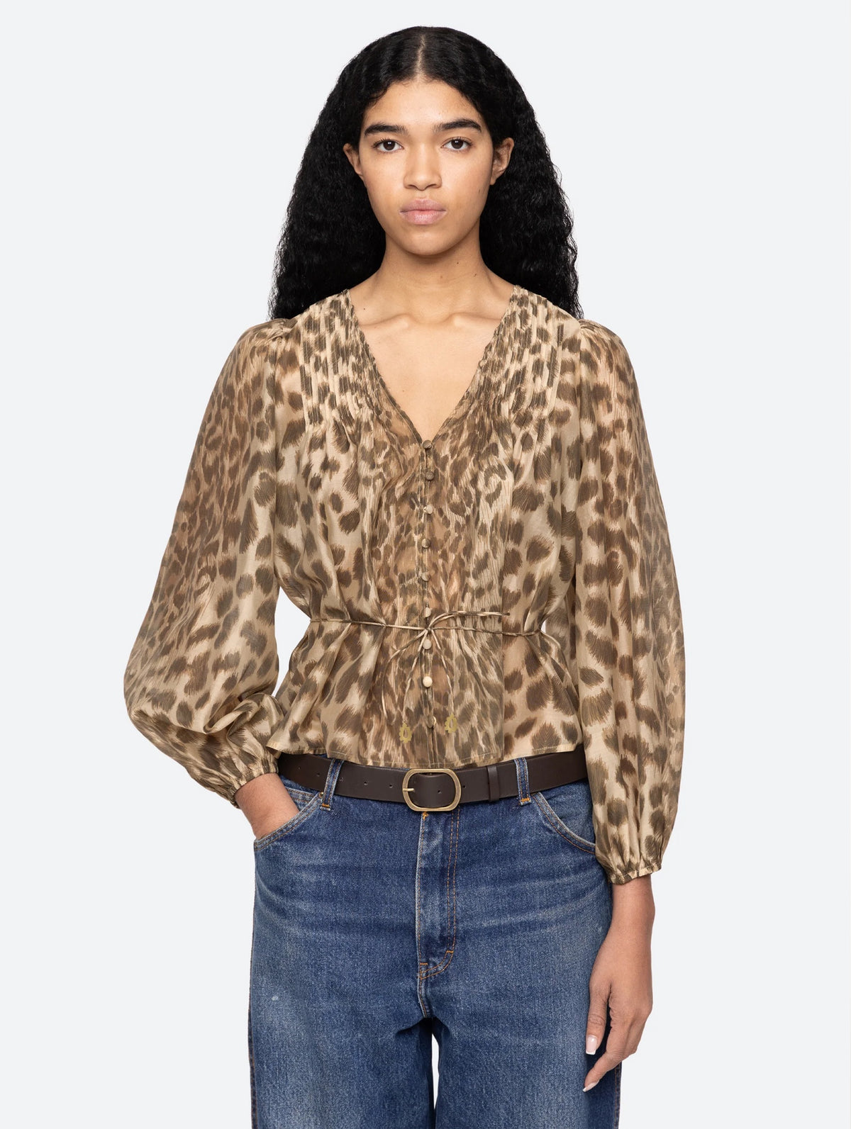 Claude Long Sleeve Top in Cream