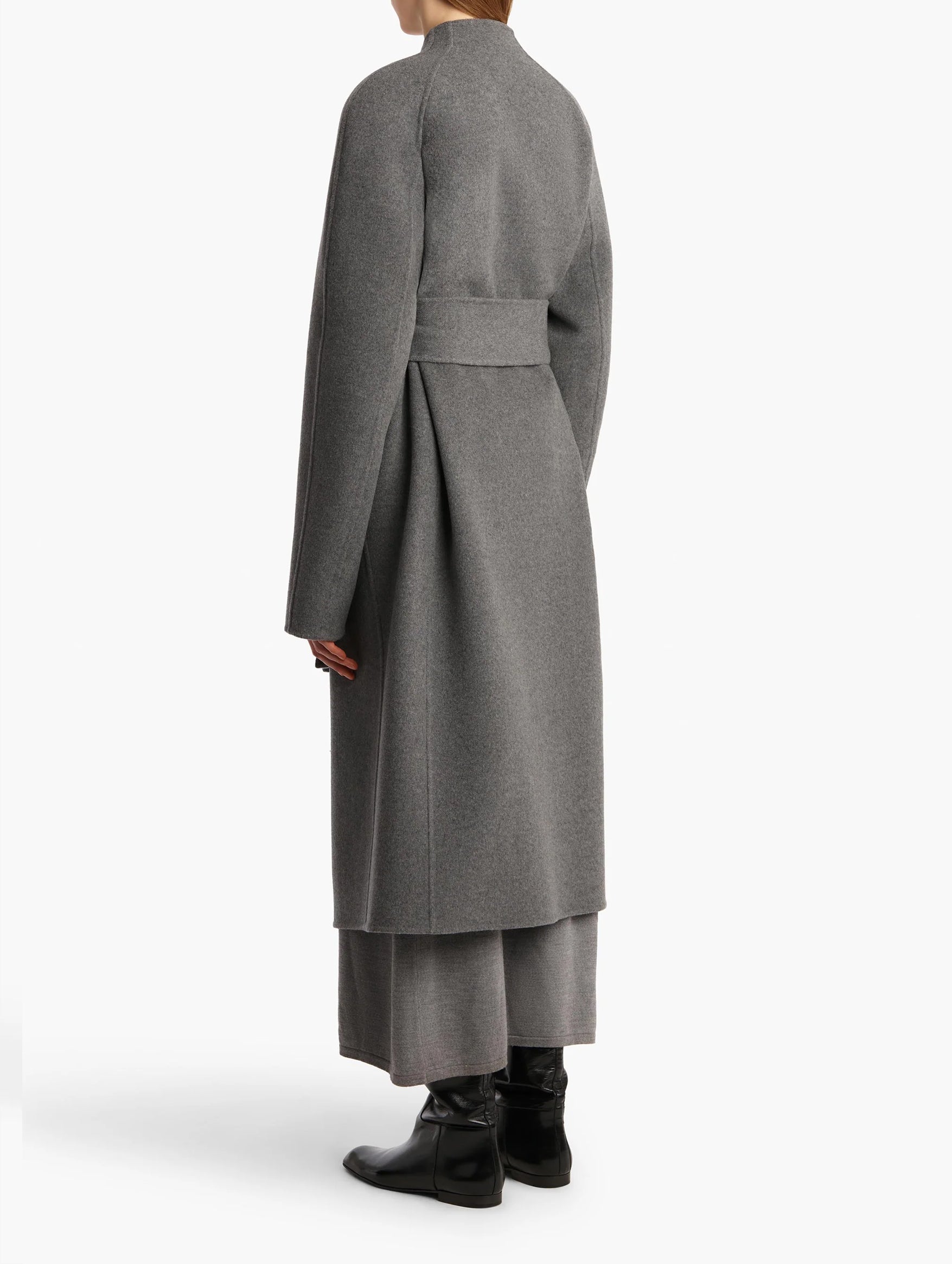 Deena Coat in Grey Melange