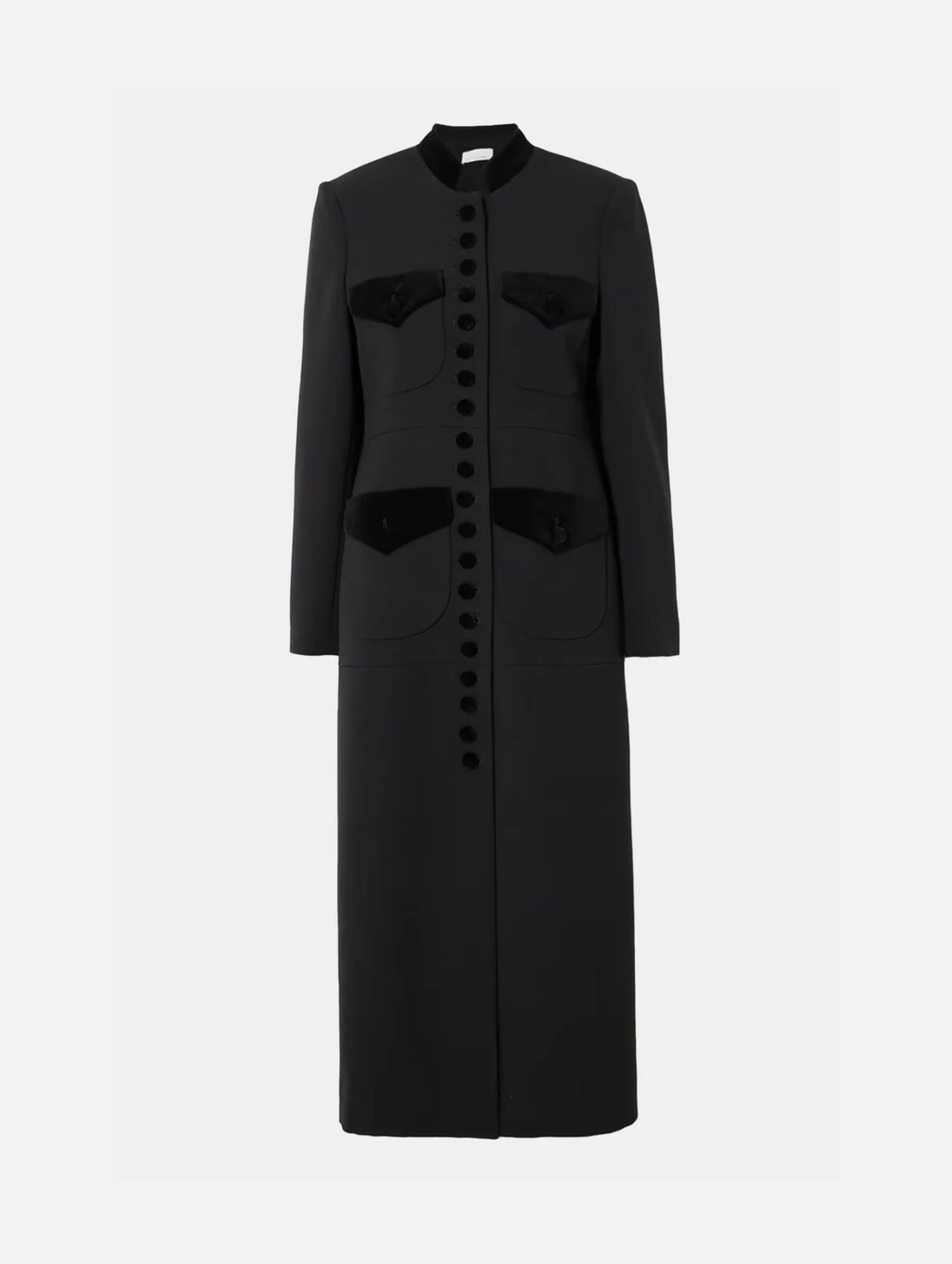 Imperial Coat in Black Wool