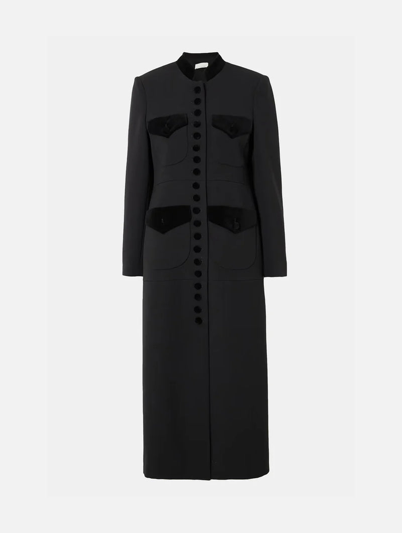 Imperial Coat in Black Wool