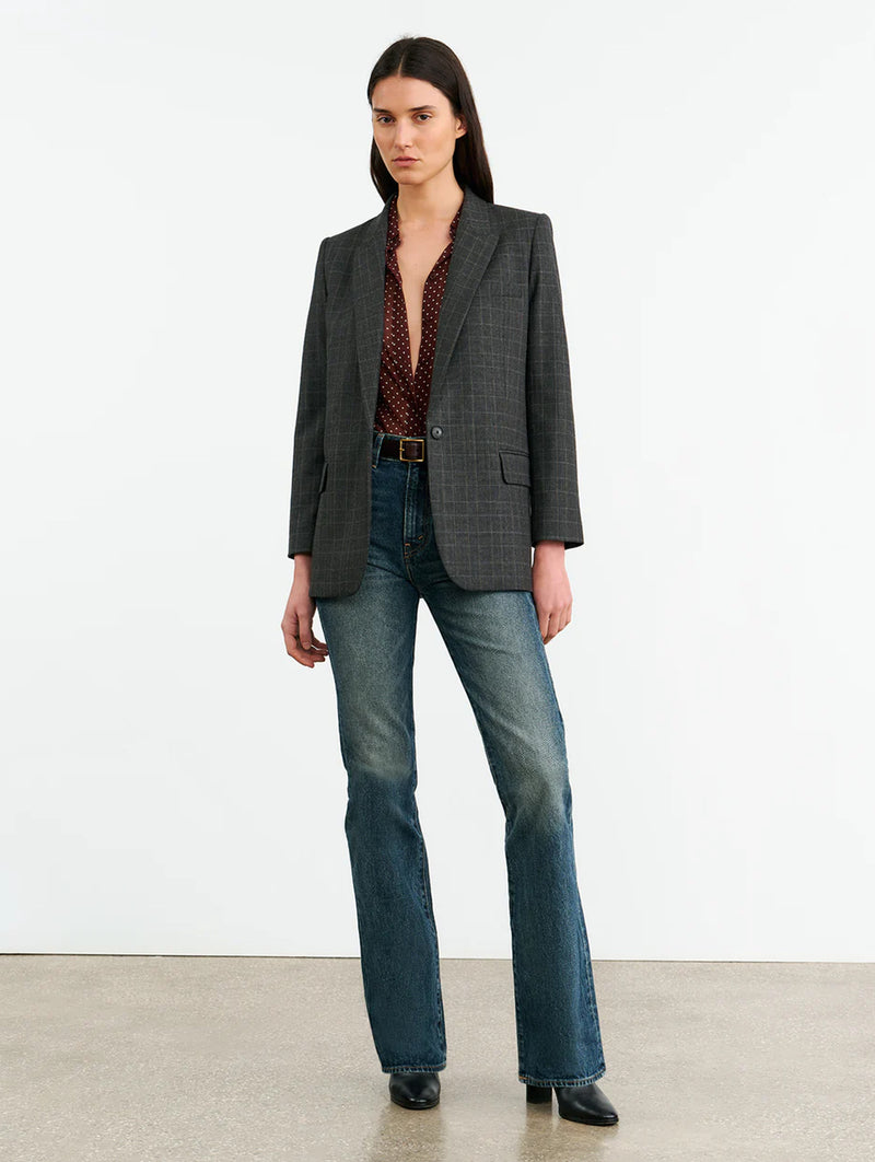 Diane Blazer in Espresso Check