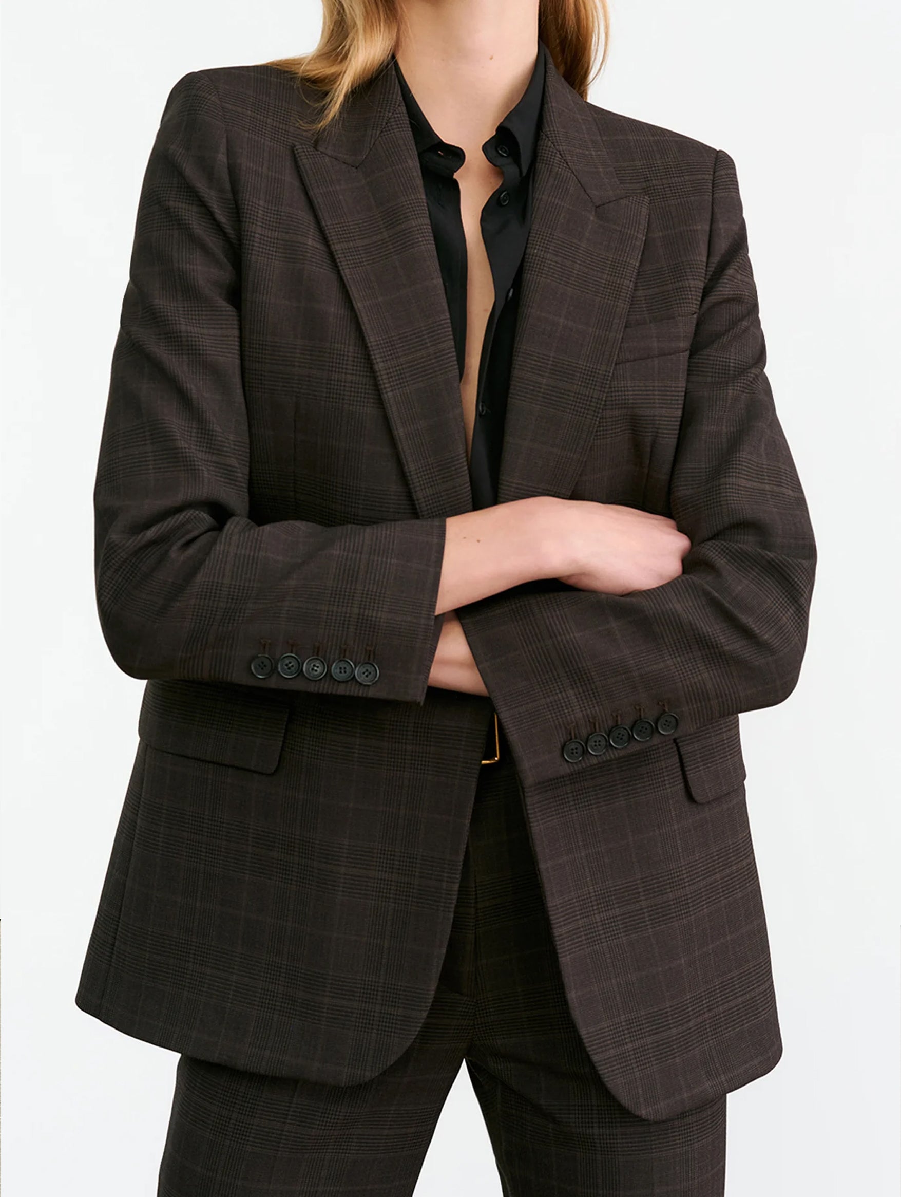 Diane Blazer in Cigar Plaid