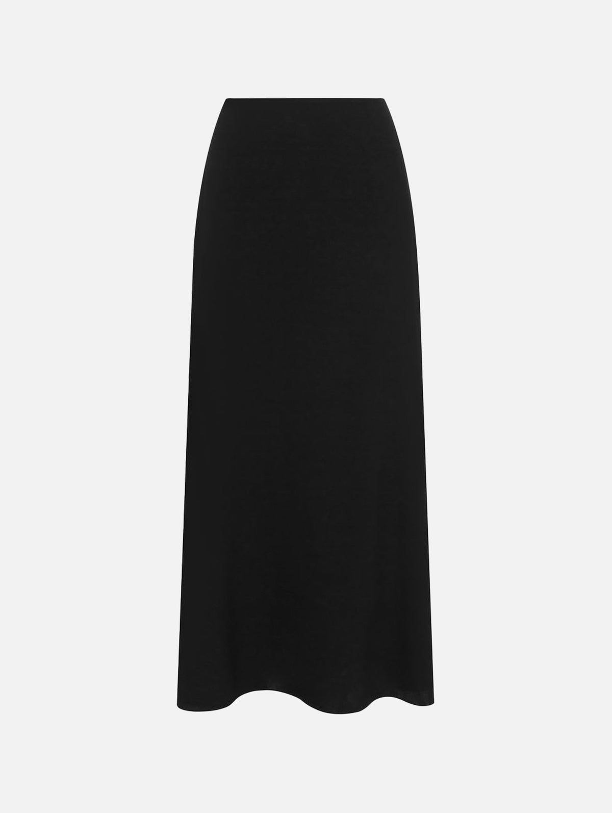 Fluid Midi Skirt in Black