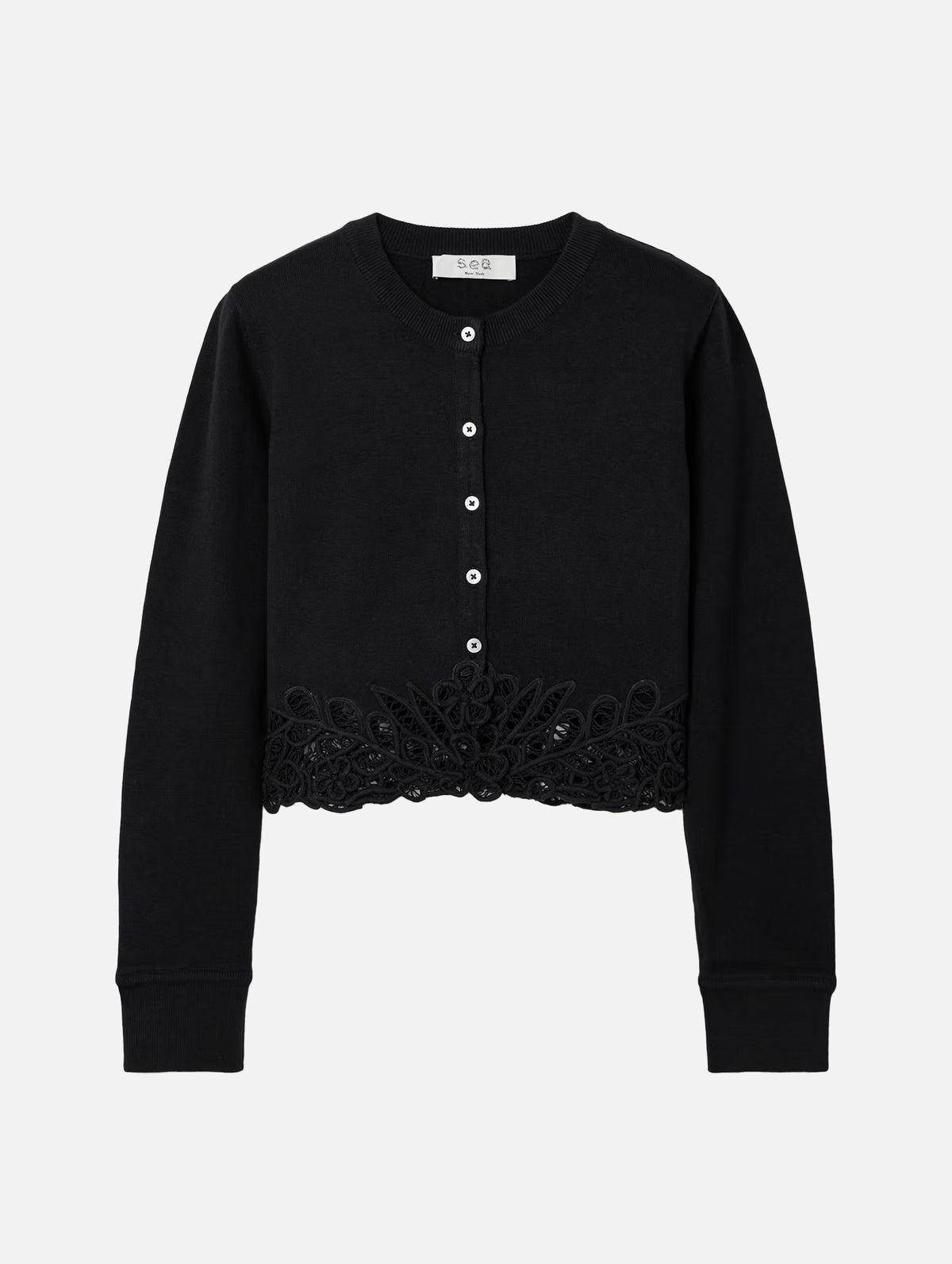 Iyla Soutache Cardigan in Black