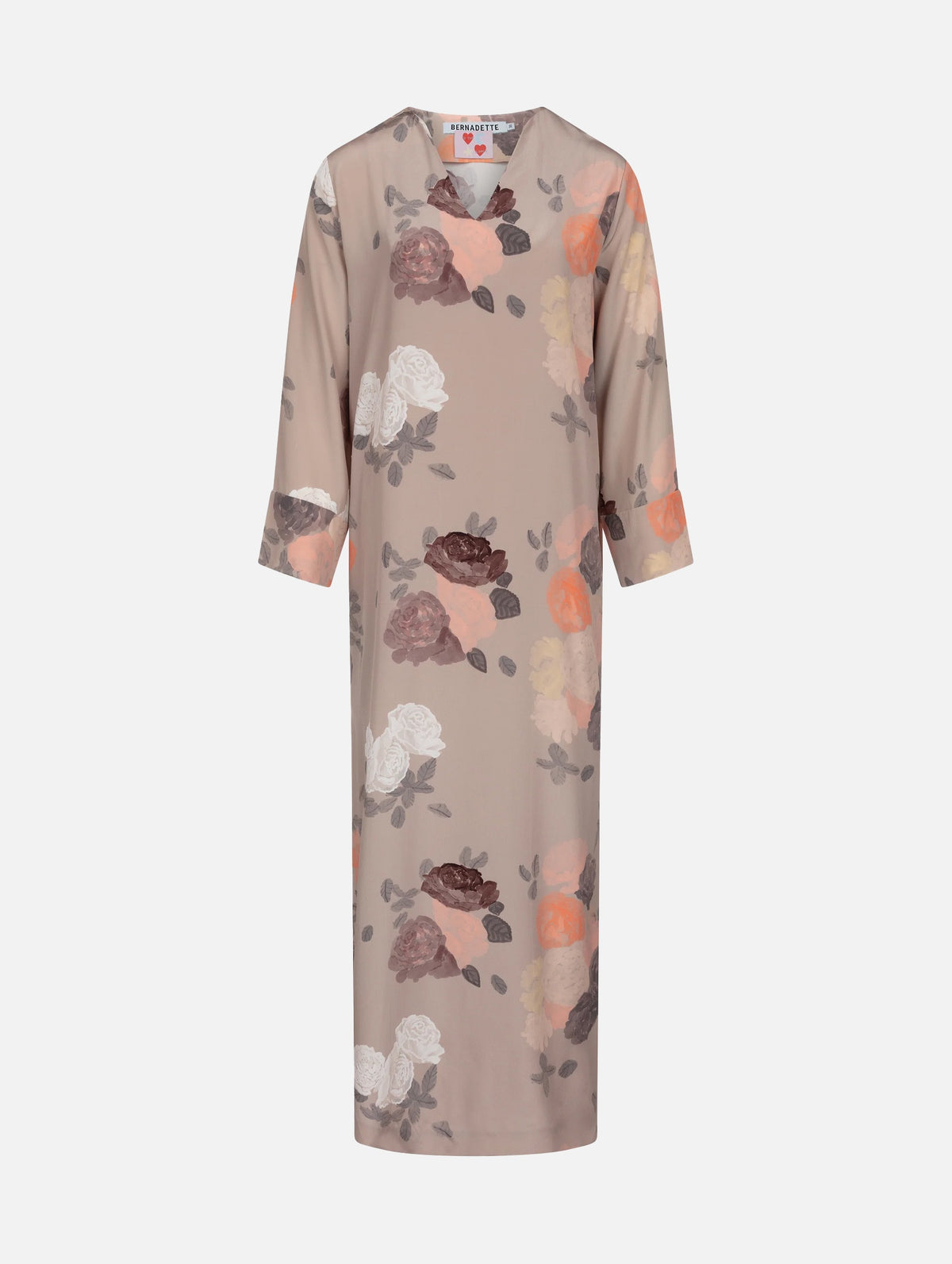 Kaftan Long Dress in Auscot Rose